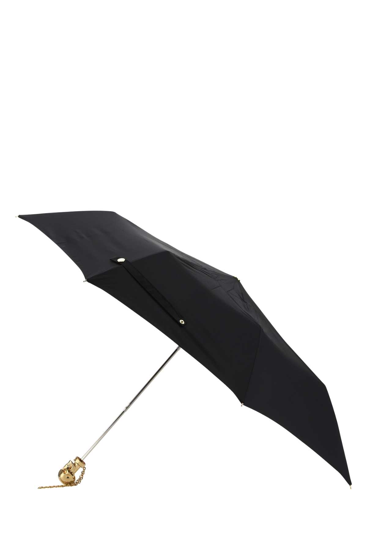 Alexander Mcqueen Black Nylon Umbrella In 1000