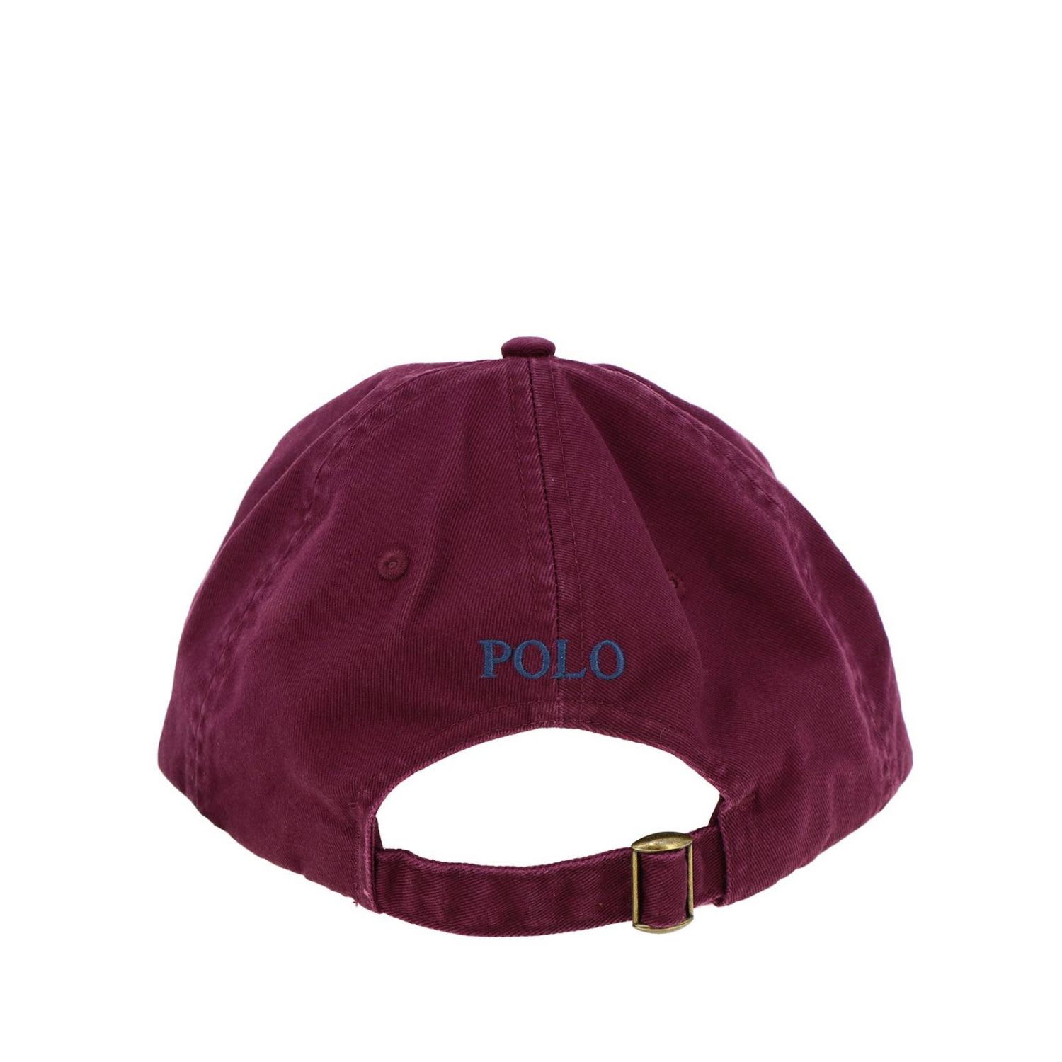 ralph lauren burgundy cap