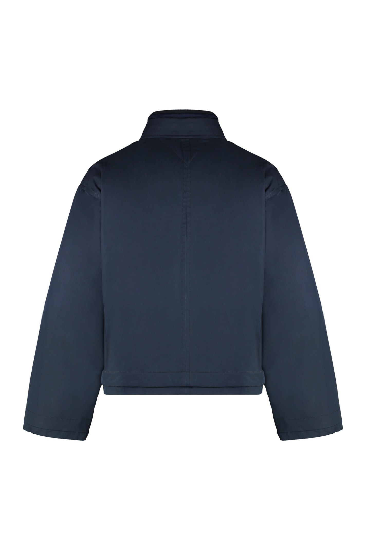Bottega Veneta Cotton Twill Jacket In Blue