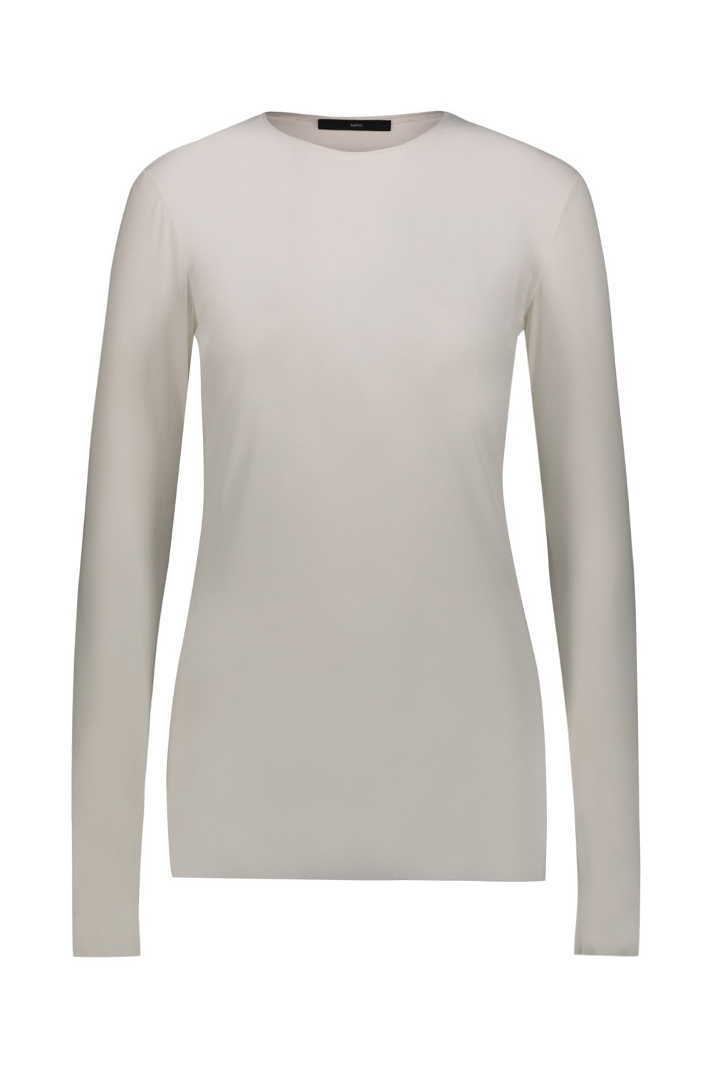 Shop Sapio N°22 Jersey Long Sleves Top In White