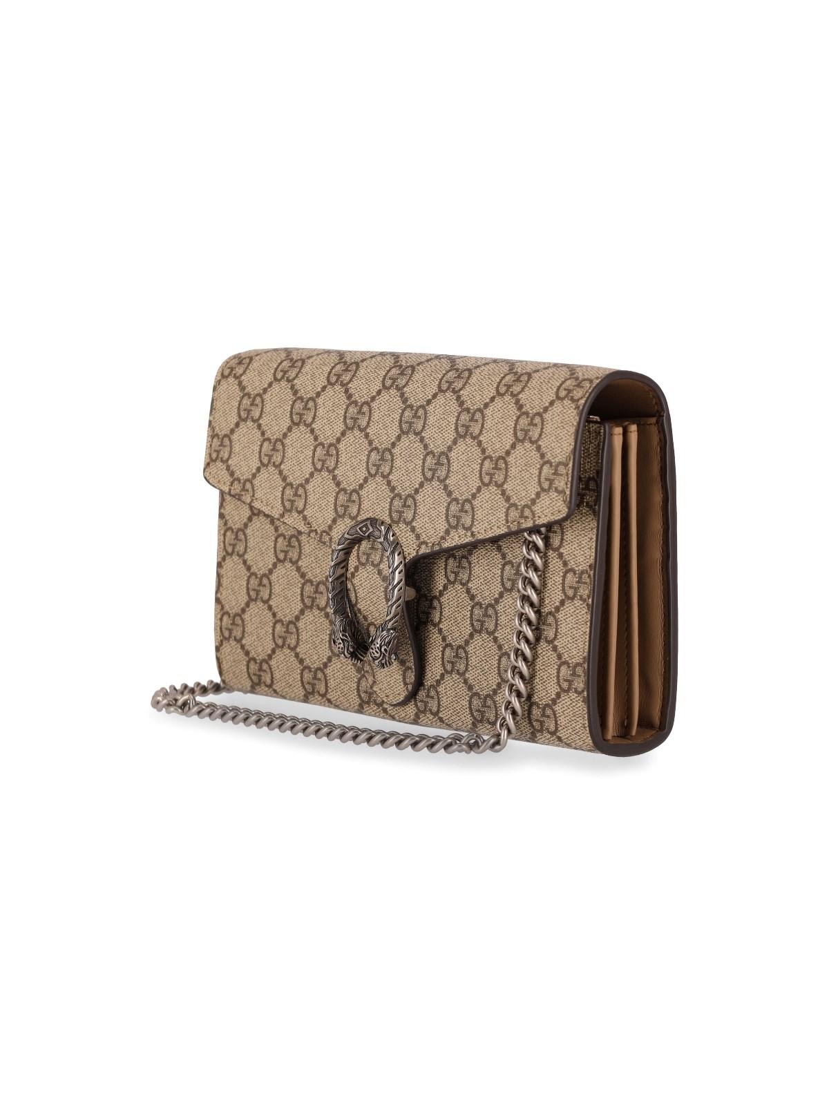 Shop Gucci Dionysus Mini Bag In Beige