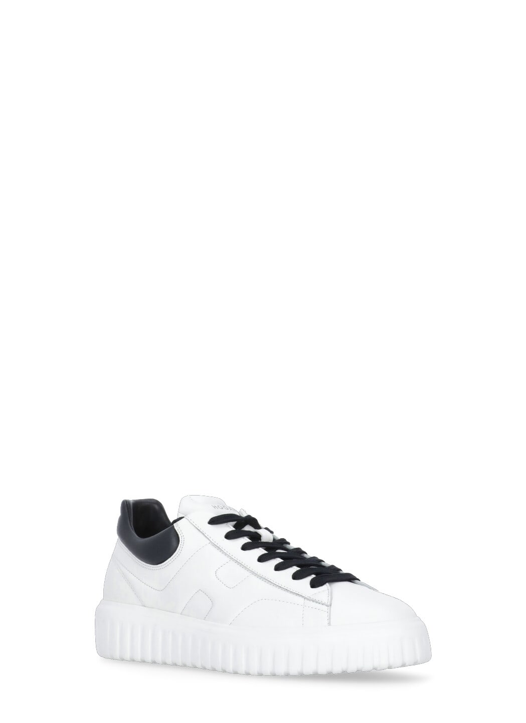 Shop Hogan H-stripes Sneakers In White