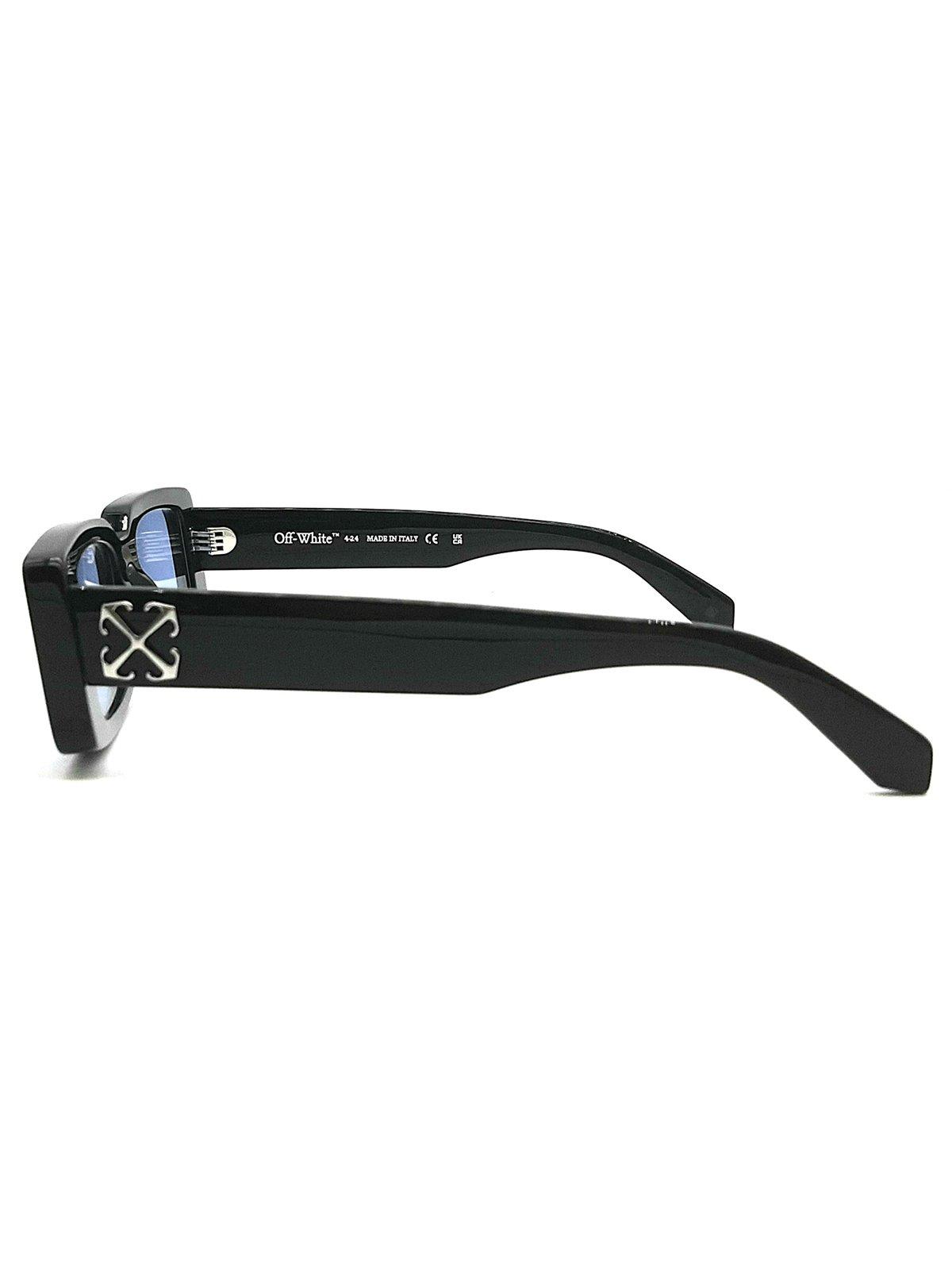 Off-white Oeri127 Arthur Sunglasses Sunglasses In 1040 Black Light Blue