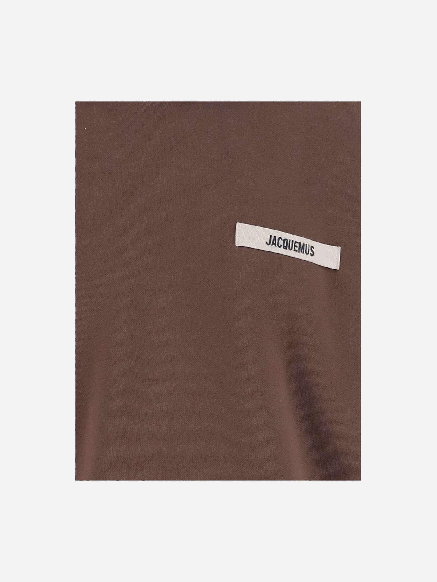 Jacquemus Gros Grain Hooded Sweatshirt In Brown