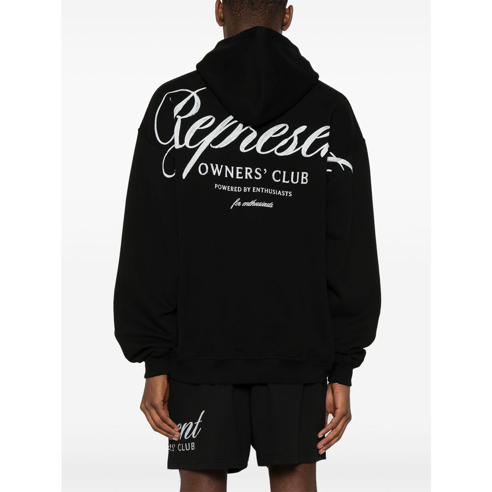 Represent Men's Owners Club Zip Hoodie In Black