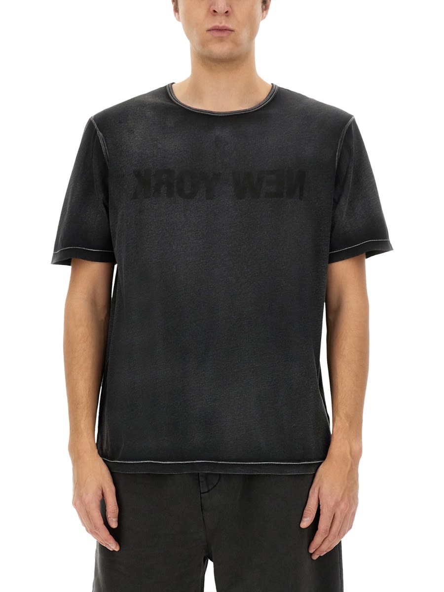 garment-dyed New York T-shirt