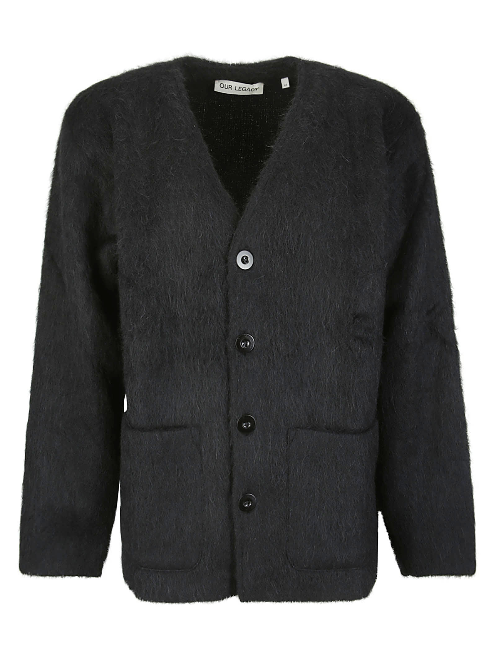 Our Legacy Mohair Cardigan In Black | ModeSens