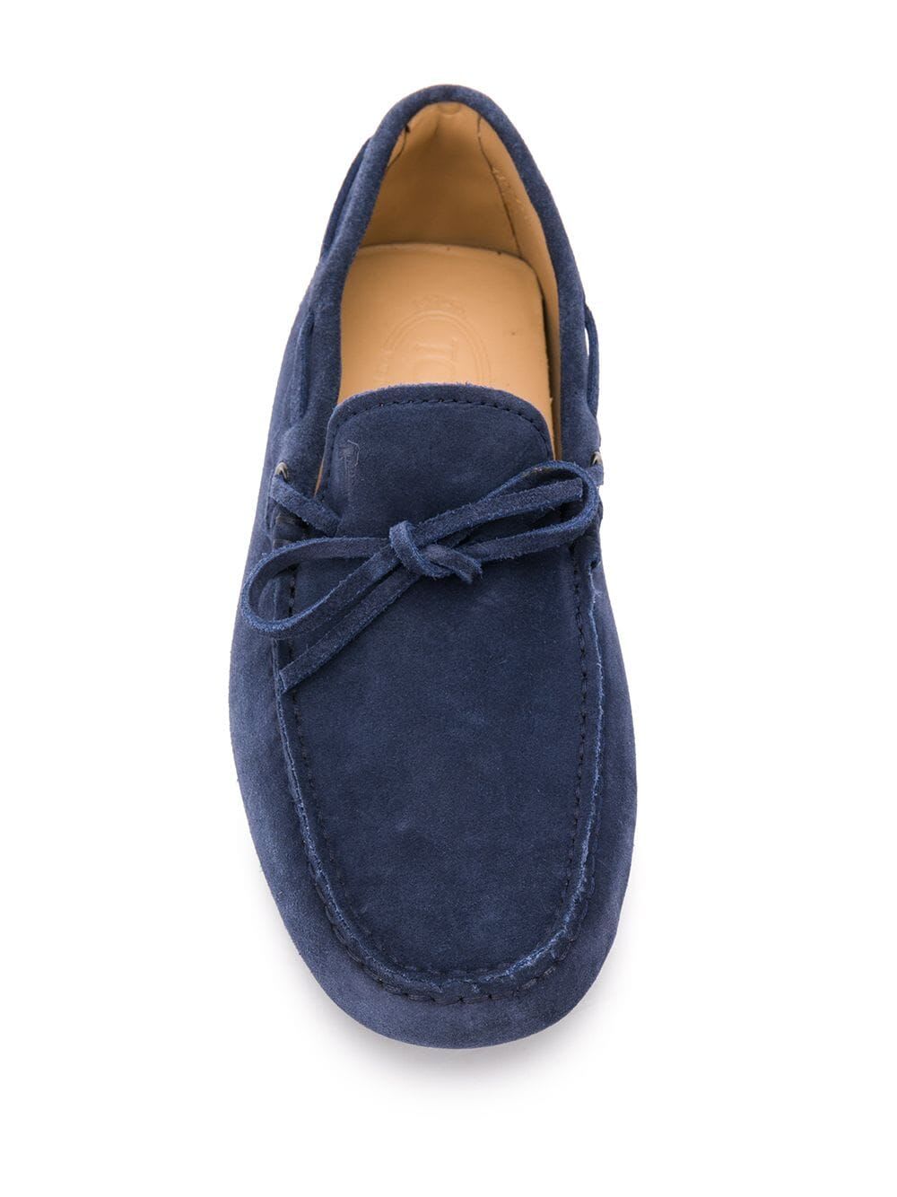 Shop Tod's Nabuk Morbidone Loafer In Blue