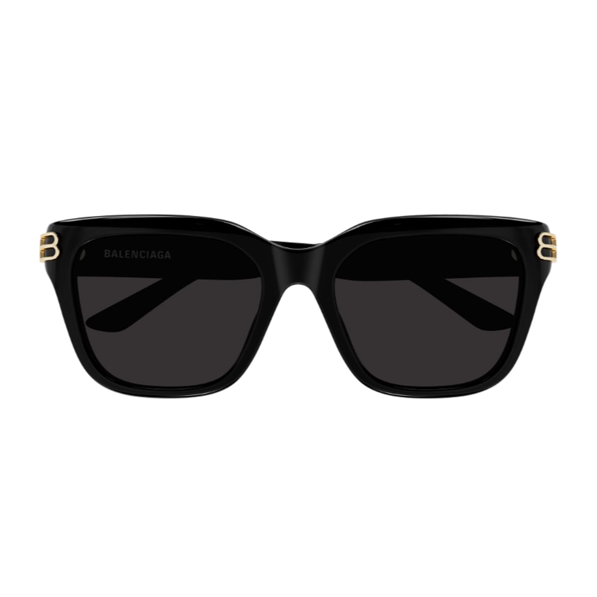 Balenciaga Bb0433sk Linea Everyday 001 Black Grey Sunglasses In Black