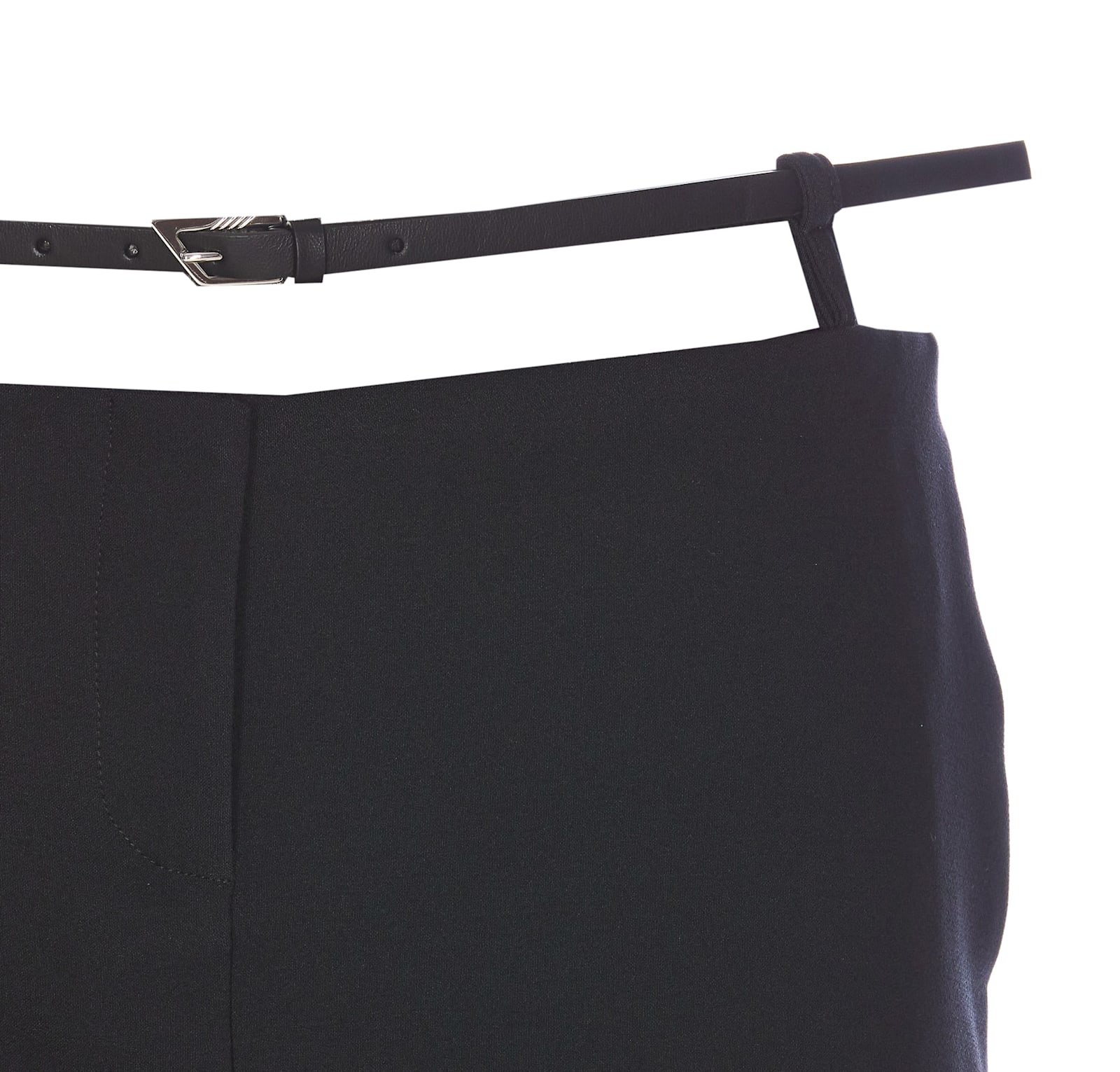 Shop Attico Mini Skirt In Black