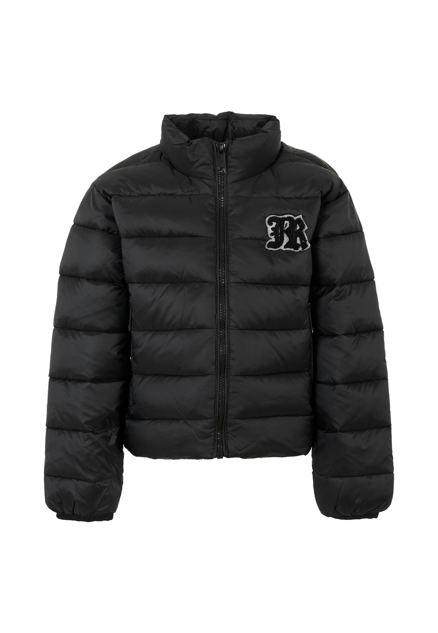 Richmond Kids' Black Down Jacket For Girl With Logo