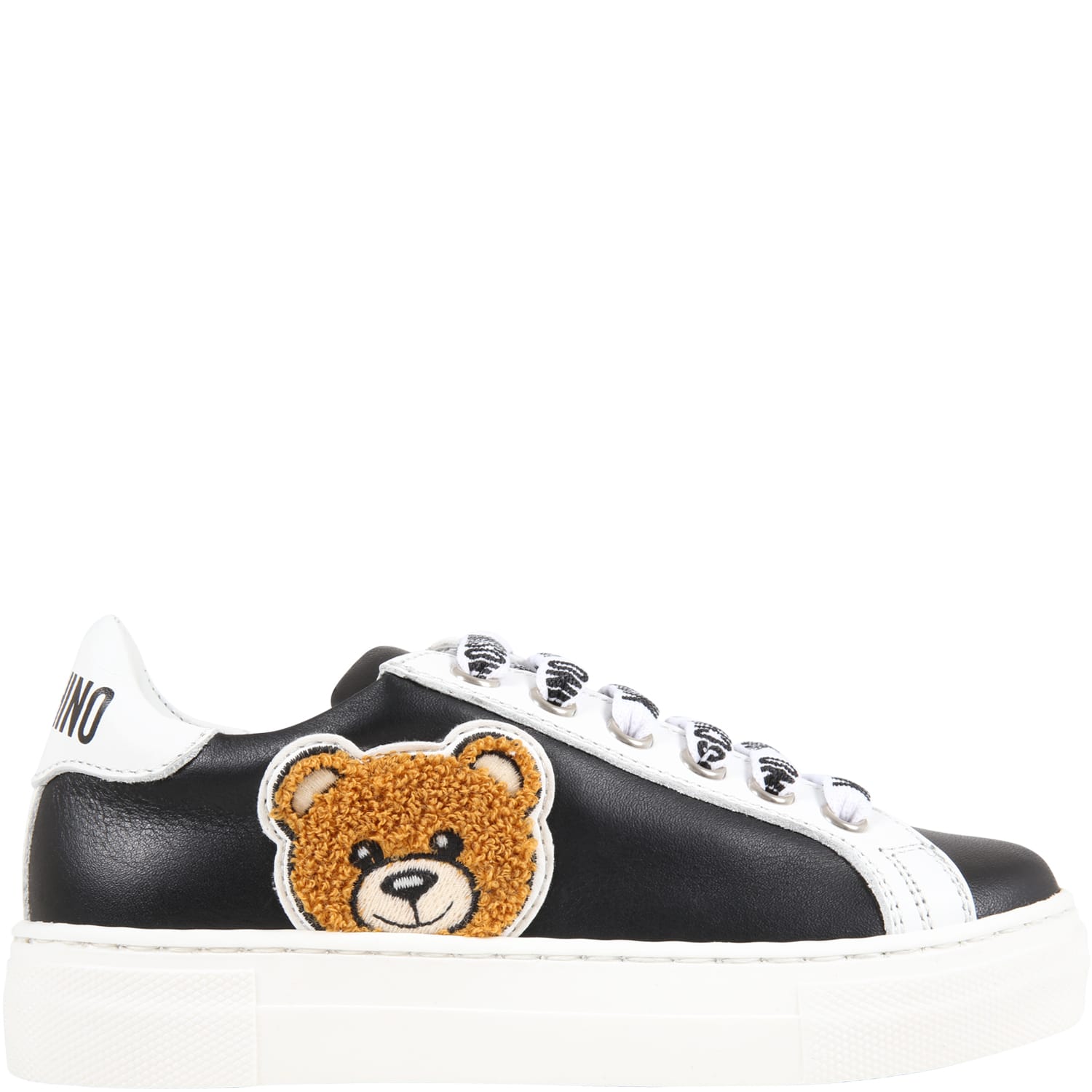 Moschino Black Sneakers For Kids