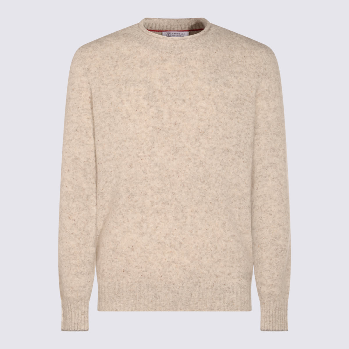 Beige Cotton Knitwear