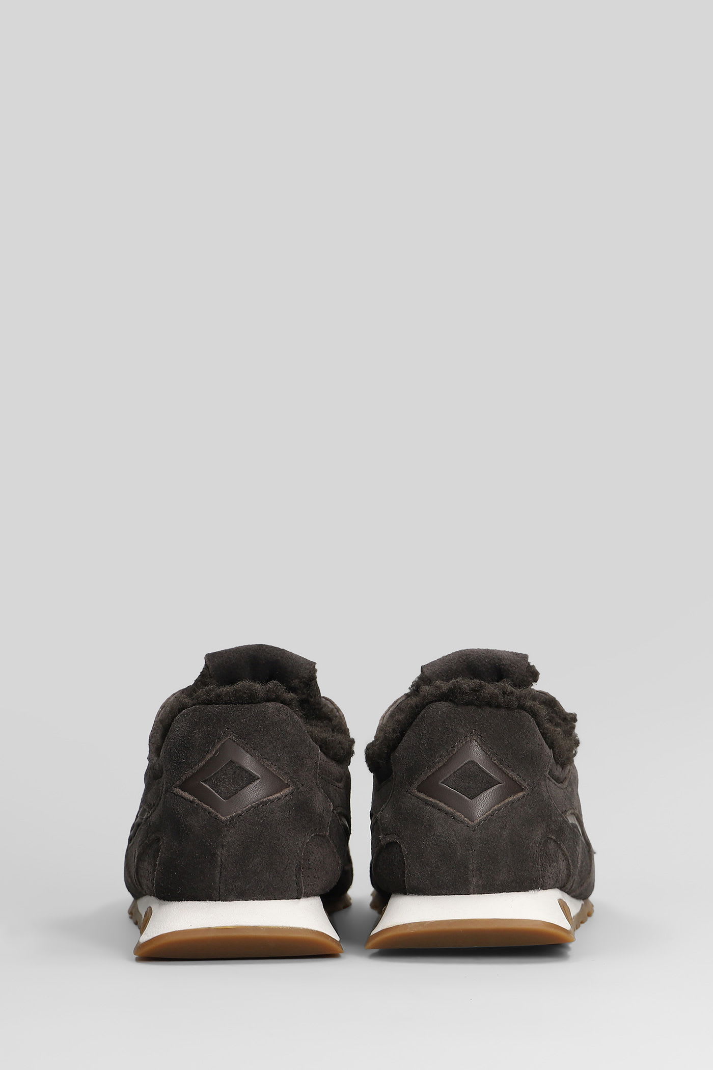 Ash Casual Low Top Sneakers With Suede Upper In Brown