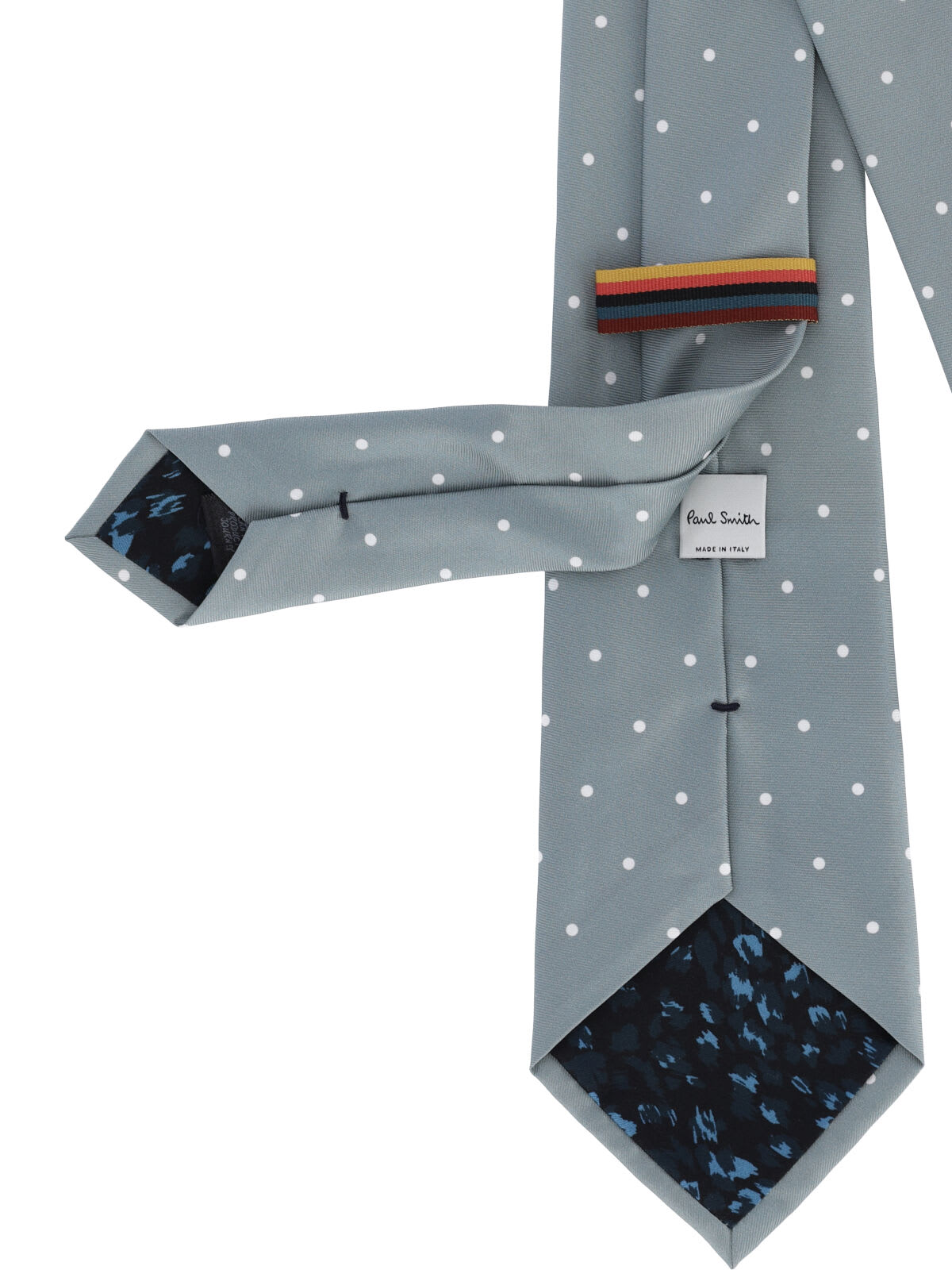 Paul Smith Dotted Pointed Tip Ties With Keeper Loop