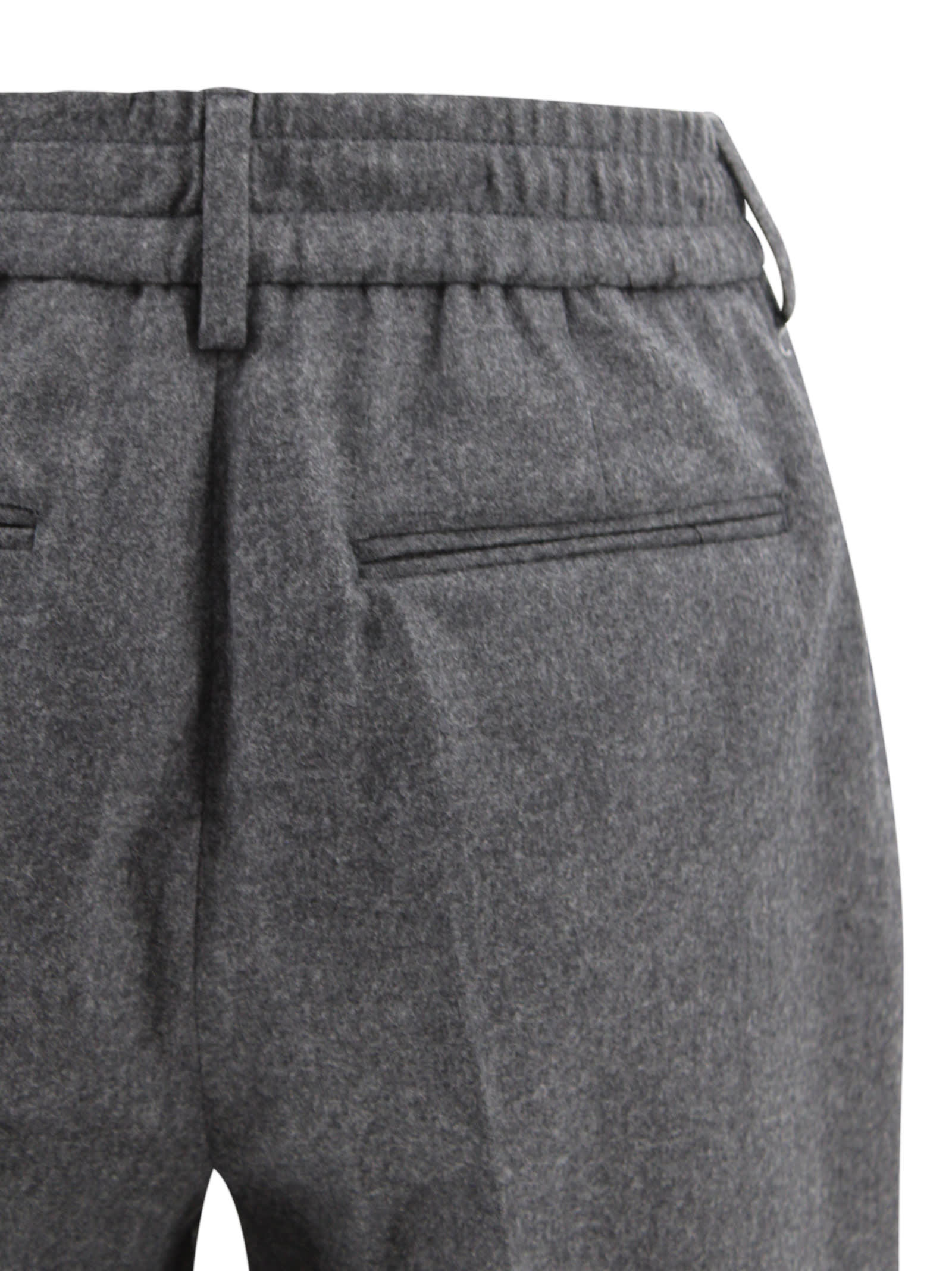 Pt Torino Wool Trousers In Gray