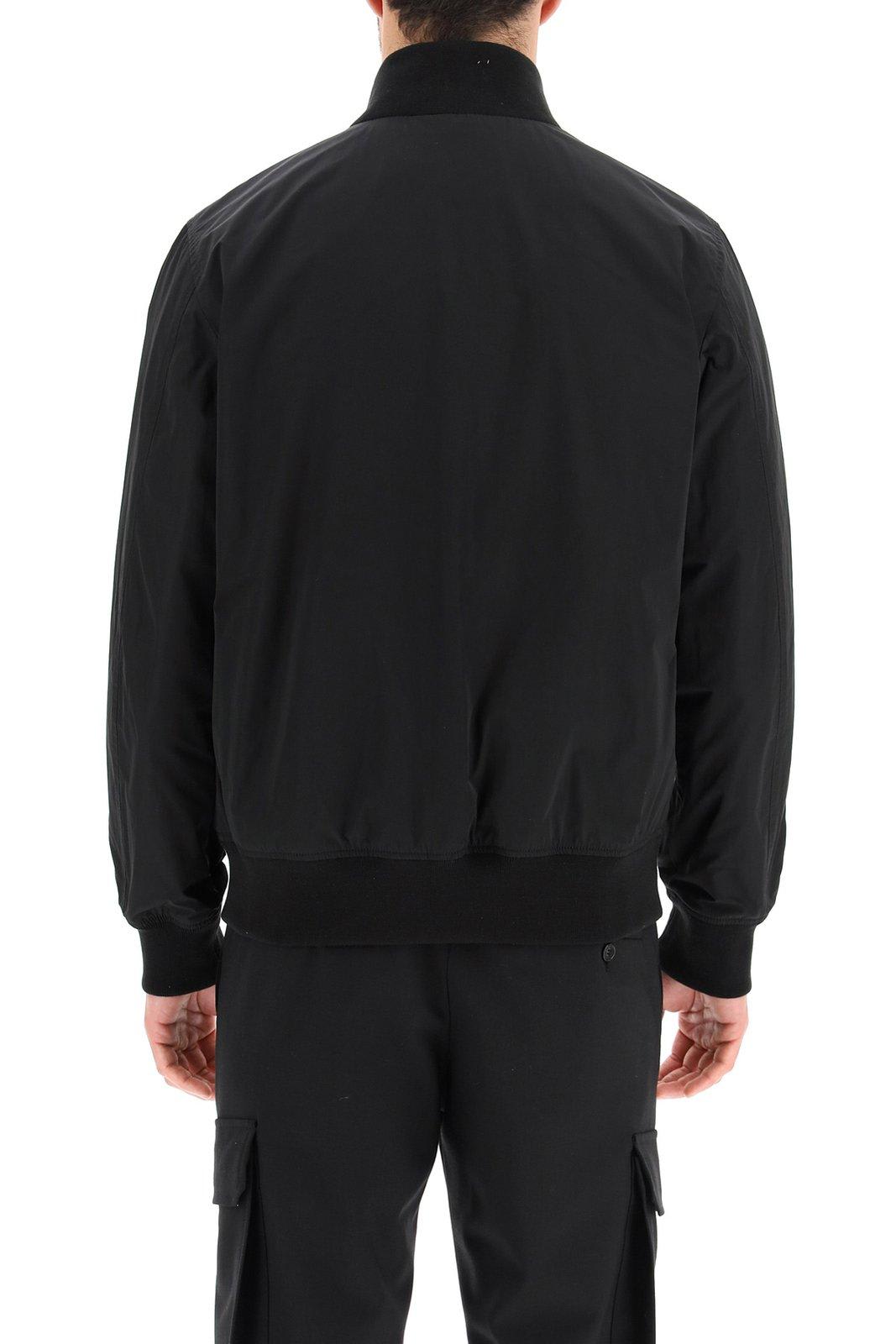 Shop Aspesi Classic Bomber Jacket In Black
