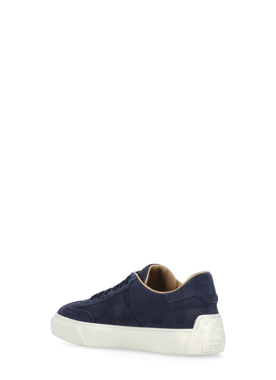 Shop Tod's Pebbled Leather Sneakers In Blue