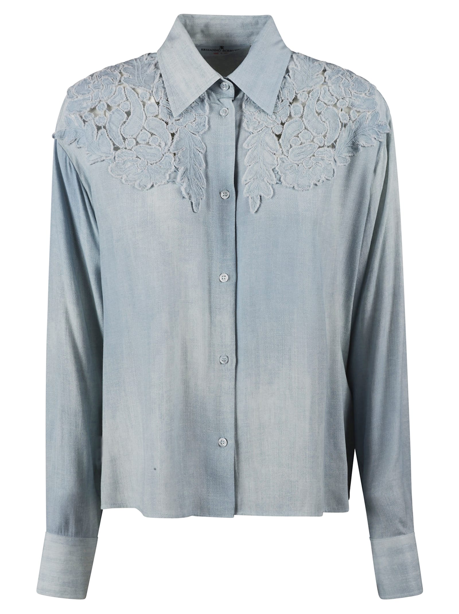 Floral Perforated Shirt