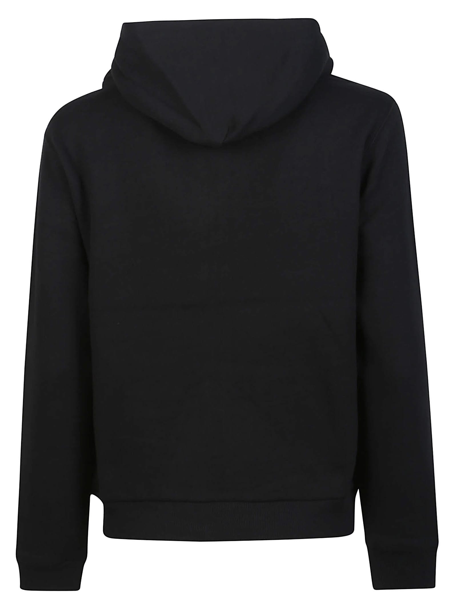 Polo Ralph Lauren Zip-up Hooded Sweatshirt With Kangaroo Pocket In Black