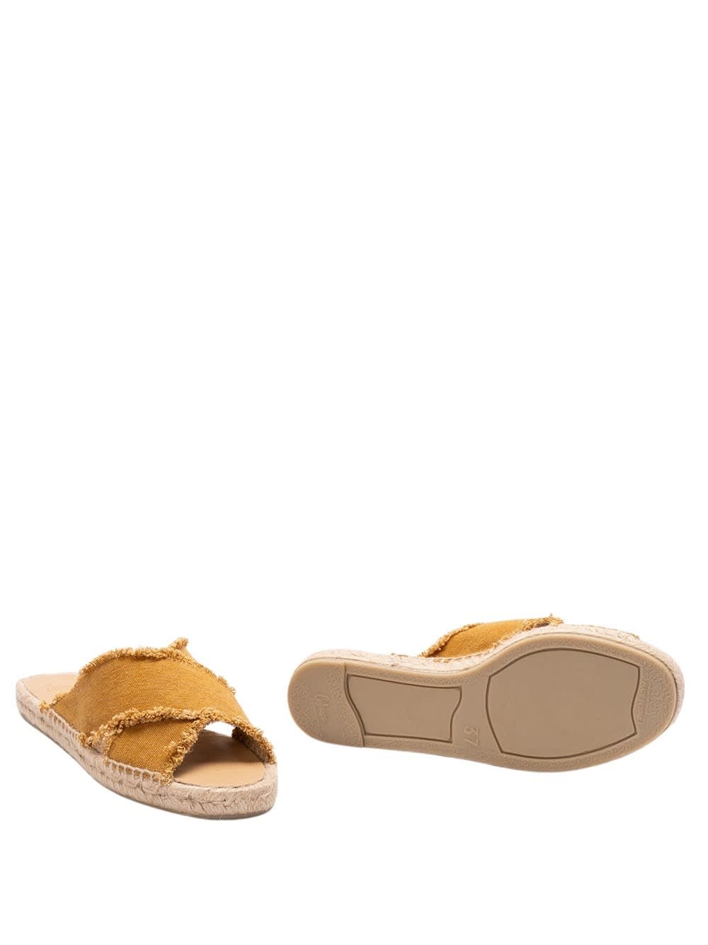 Castaã±er Palmera Sandals In Amber