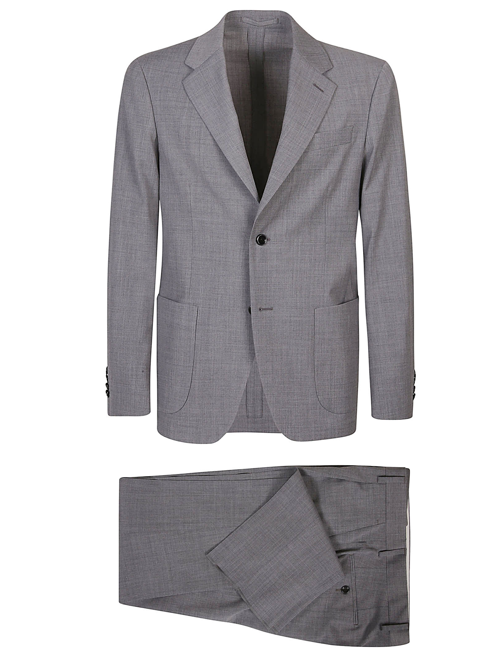 Shop Lardini Easy Wear Suit In Grigio