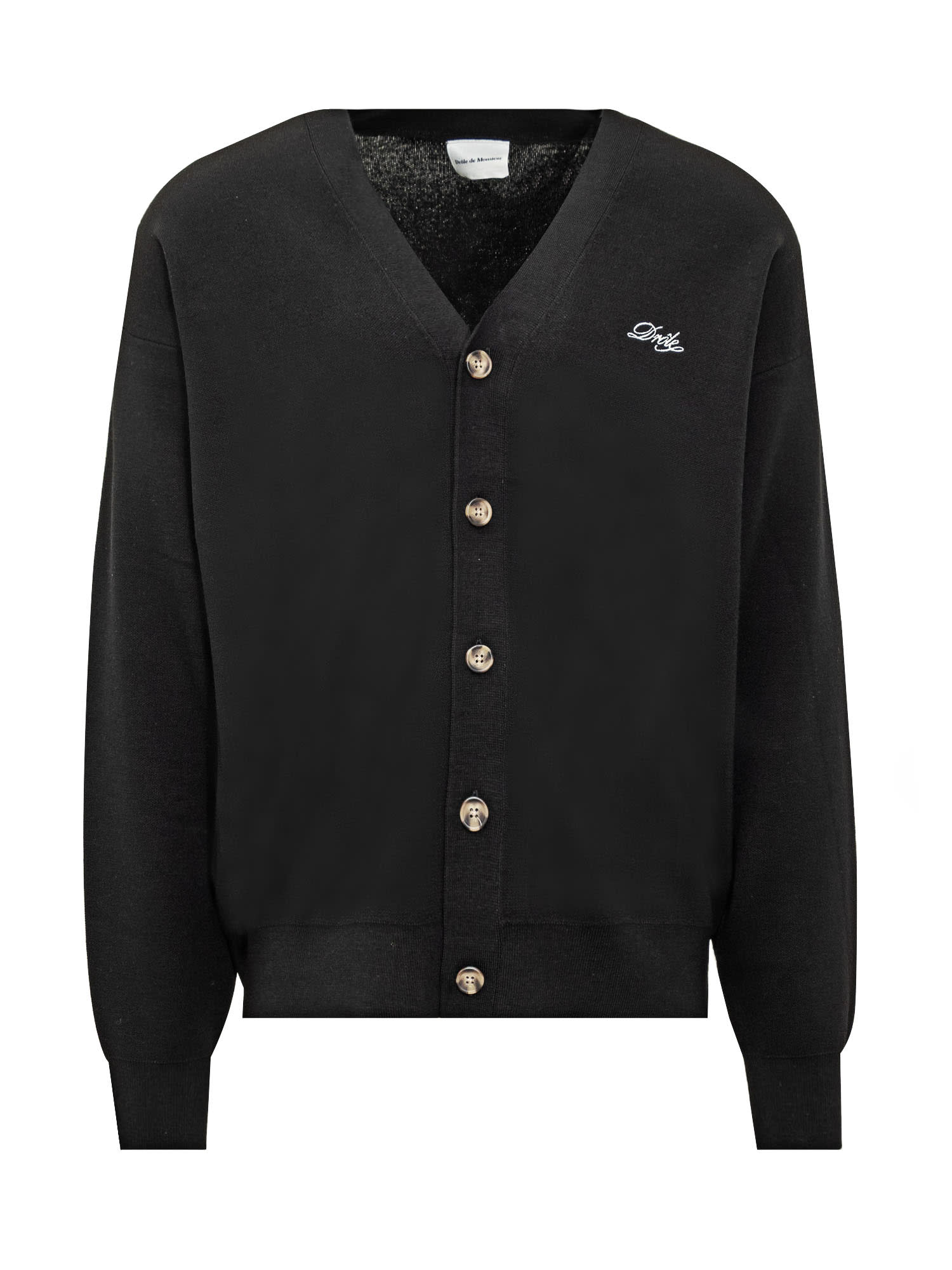 Shop Drôle De Monsieur Drole Cardigan In Black