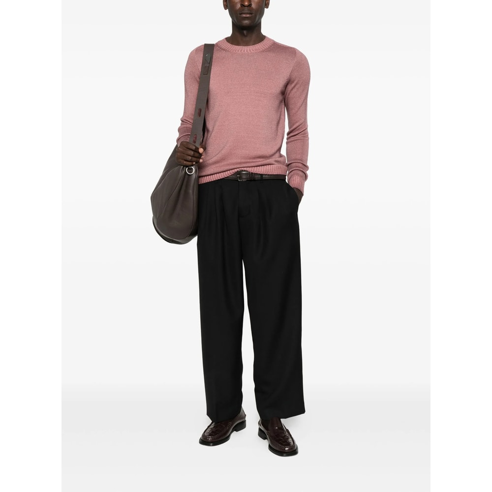 Nine In The Morning Relaxed-fit Black Trousers With Pleated Front Design In Black