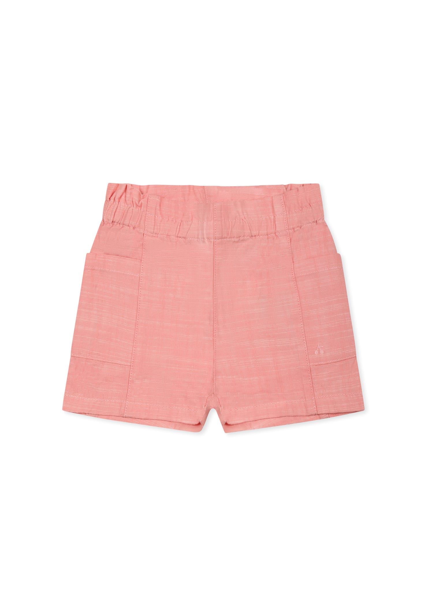 Bonpoint Pink Shorts For Baby Girl With Cherries In Pink