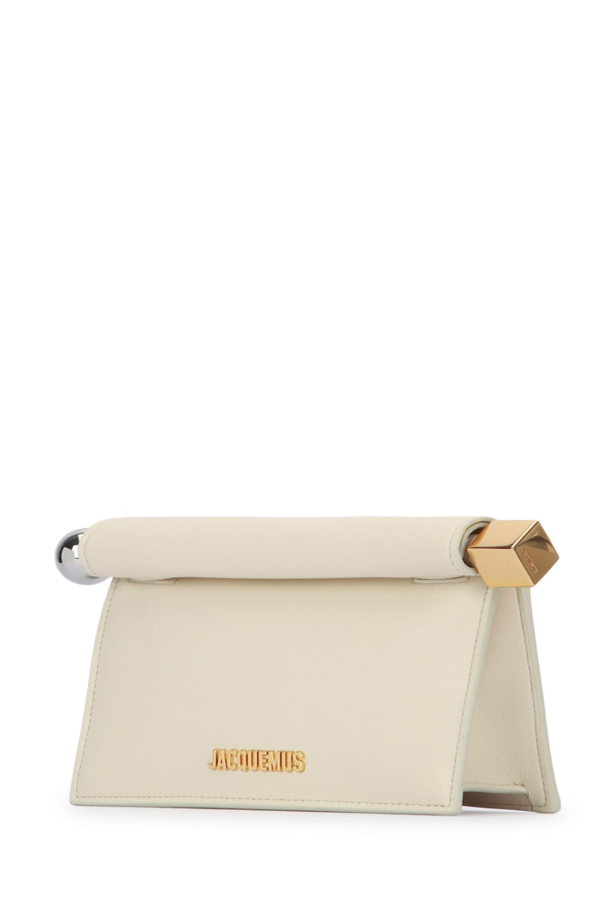 Jacquemus The Petite Pochette Rond Clutch Bag In Neutral