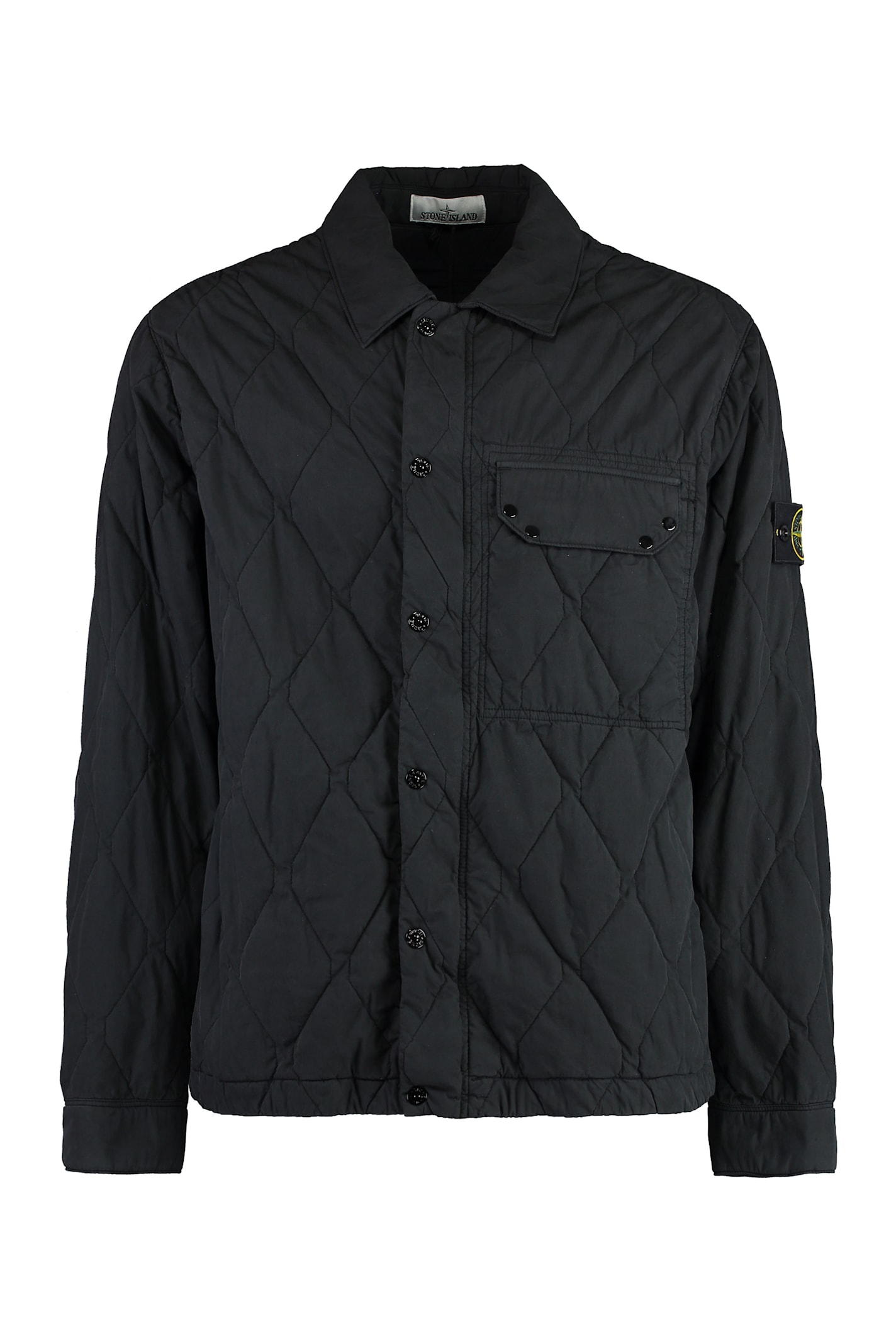 Quilted Jacket With Snaps