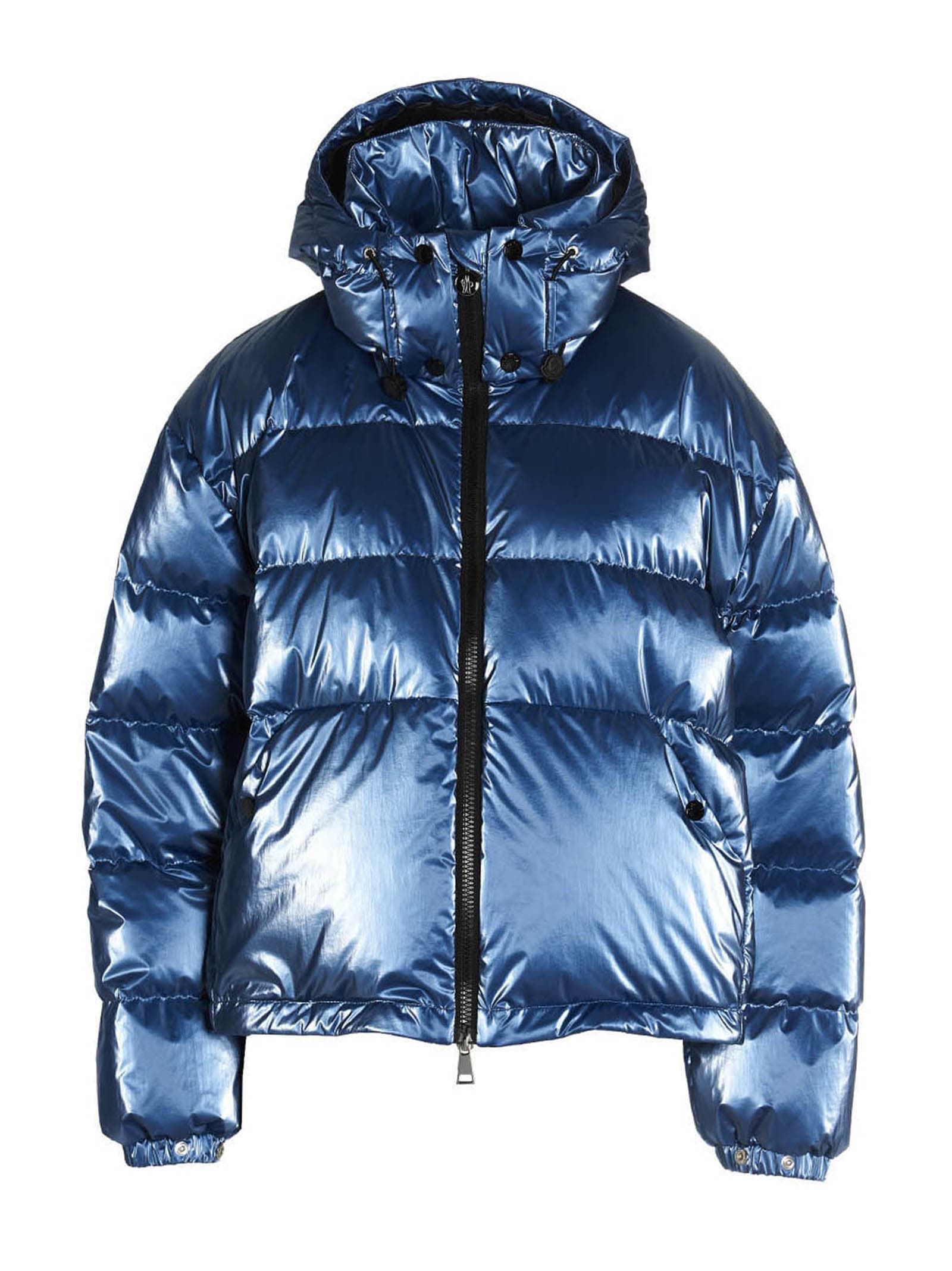 Moncler Moselotte Short Down Jacket In Light Blue