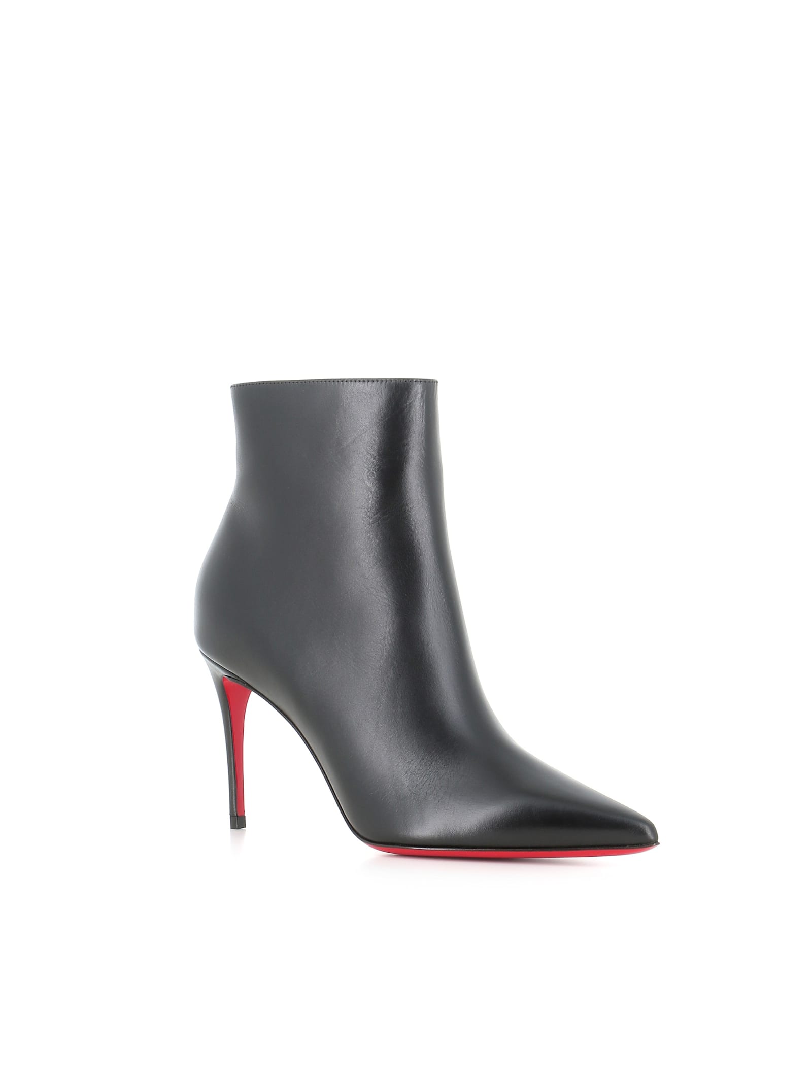 Christian Louboutin 100mm Miss Z Pointed-toe Stiletto Boots In Black