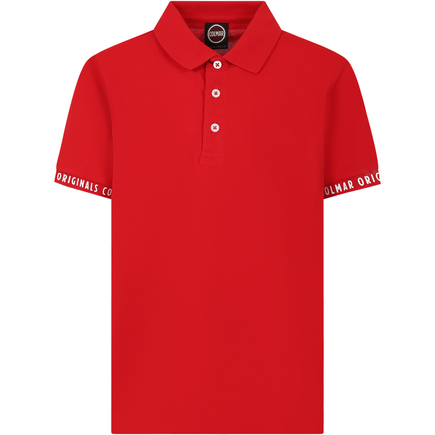 Colmar Kids' Red Polo Shirt For Boy With Logo