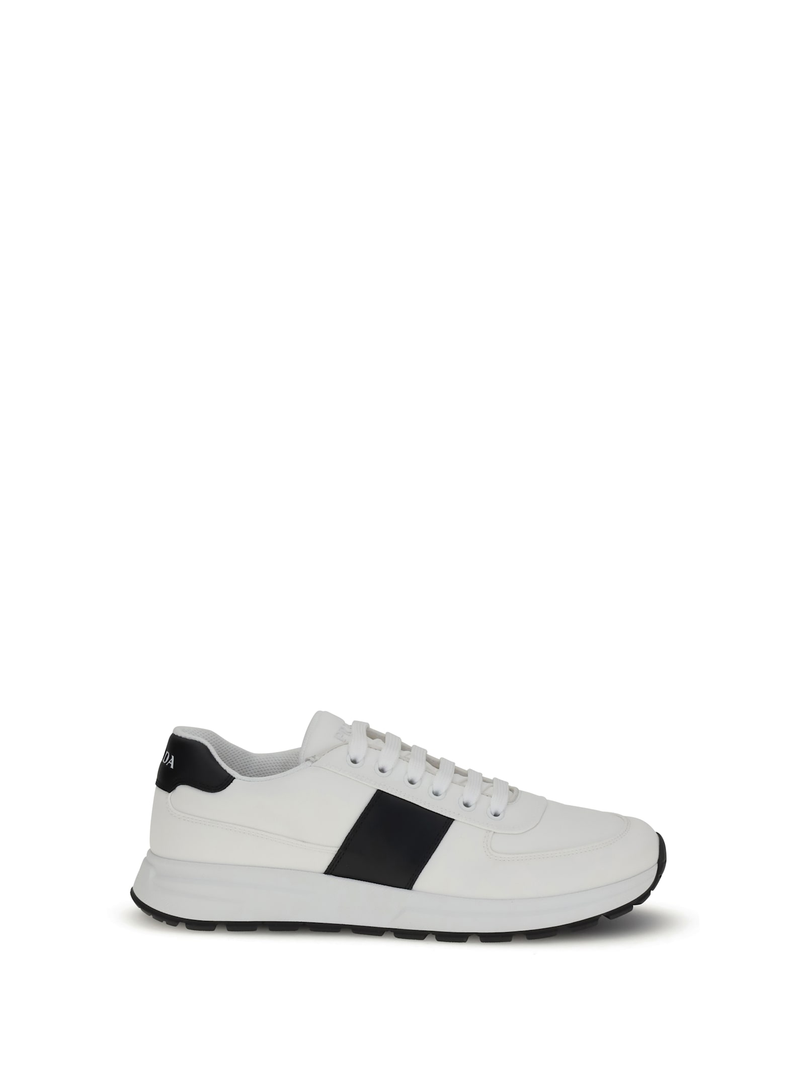 Prada Leather Sneakers In White