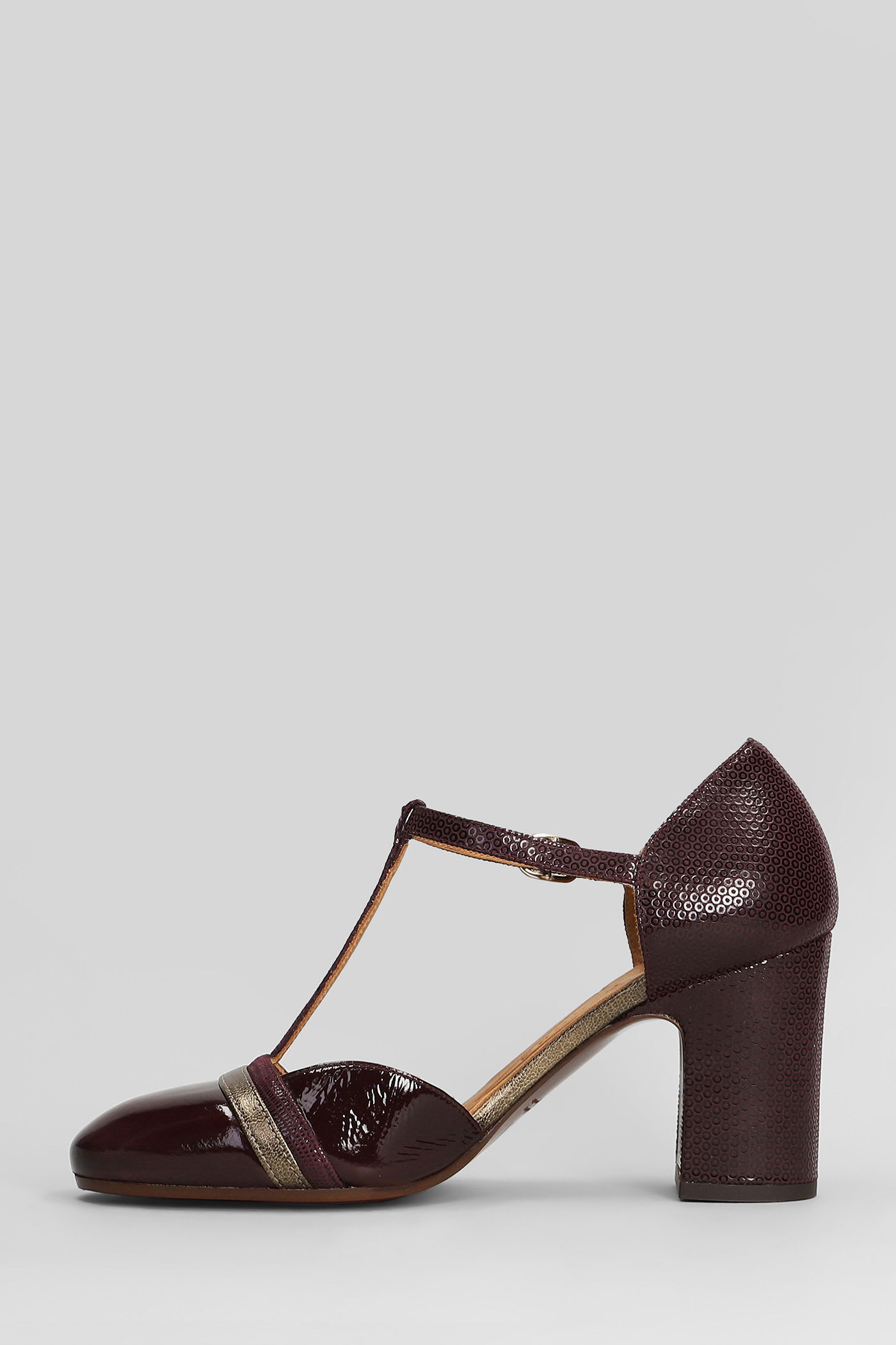 Chie Mihara 65mm Miver Sequin-embellished T-bar Pumps In Brown