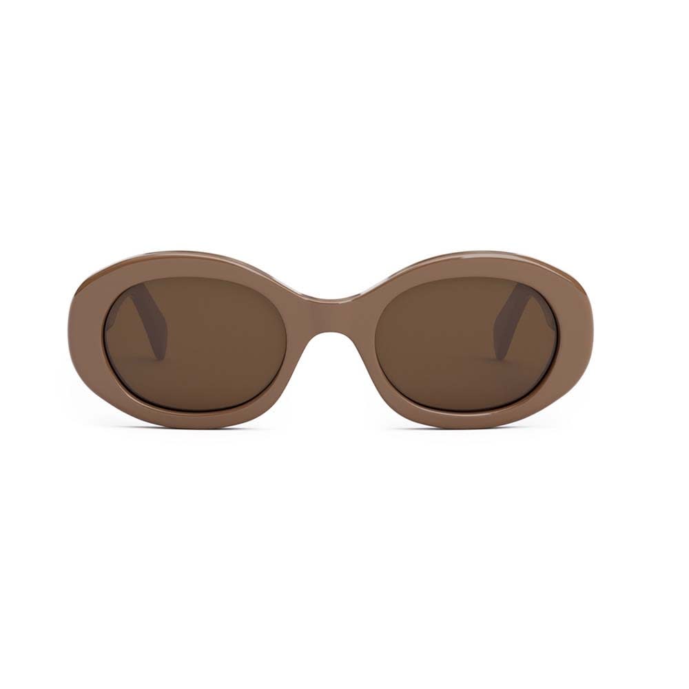Shop Celine Sunglasses In Caramello/marrone
