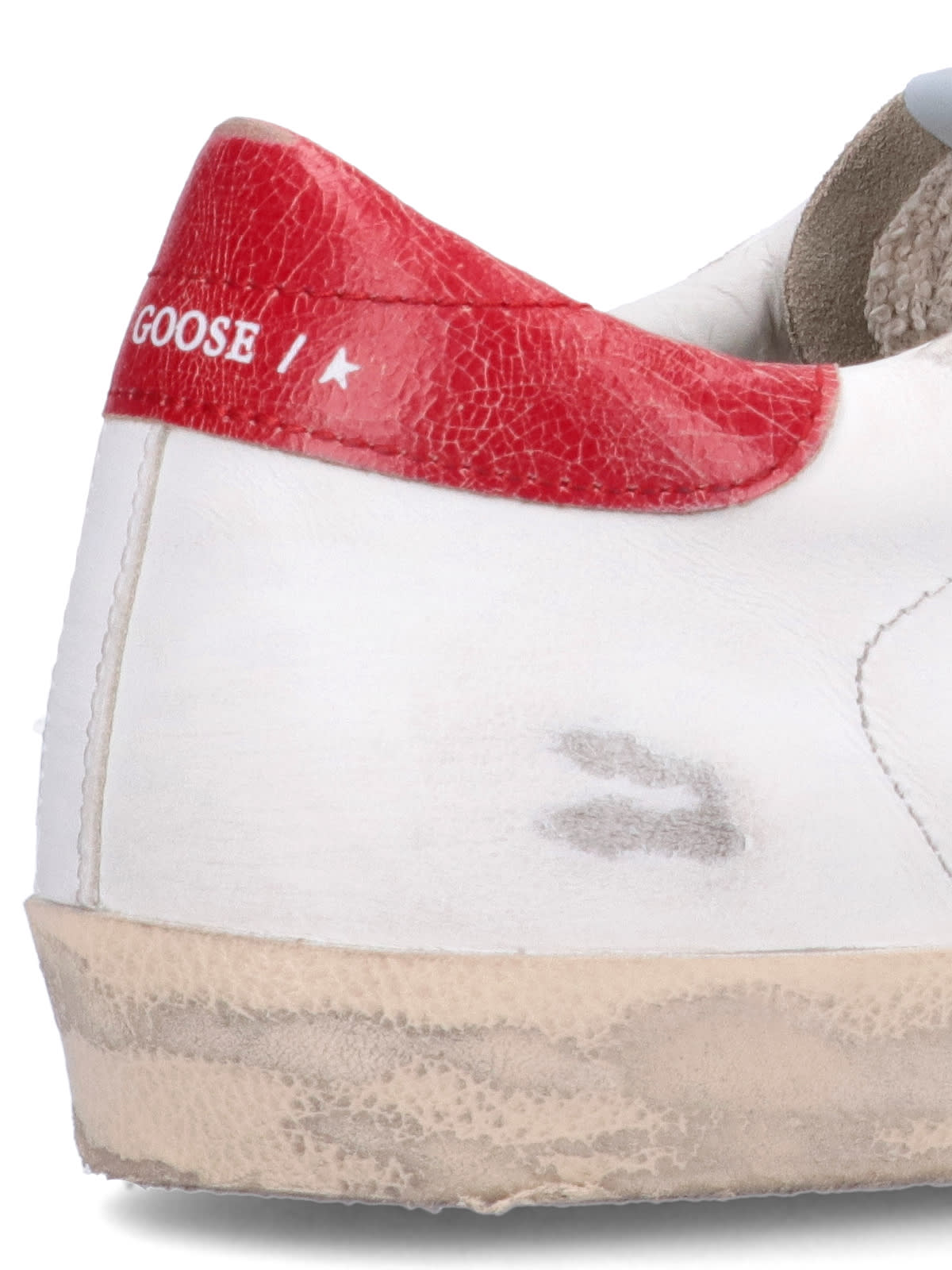 Shop Golden Goose Super-star Sneakers In White