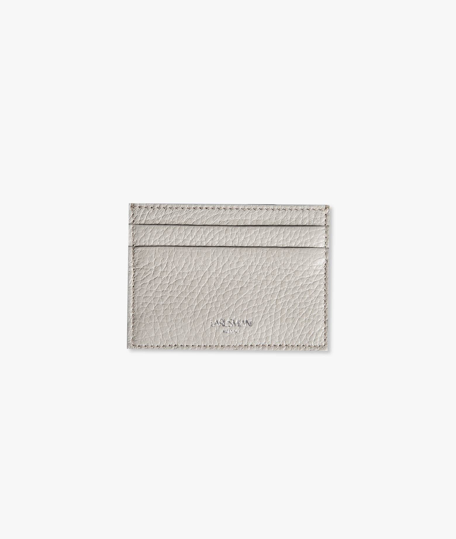 Shop Larusmiani Card Holder Value Wallet In Lightgray