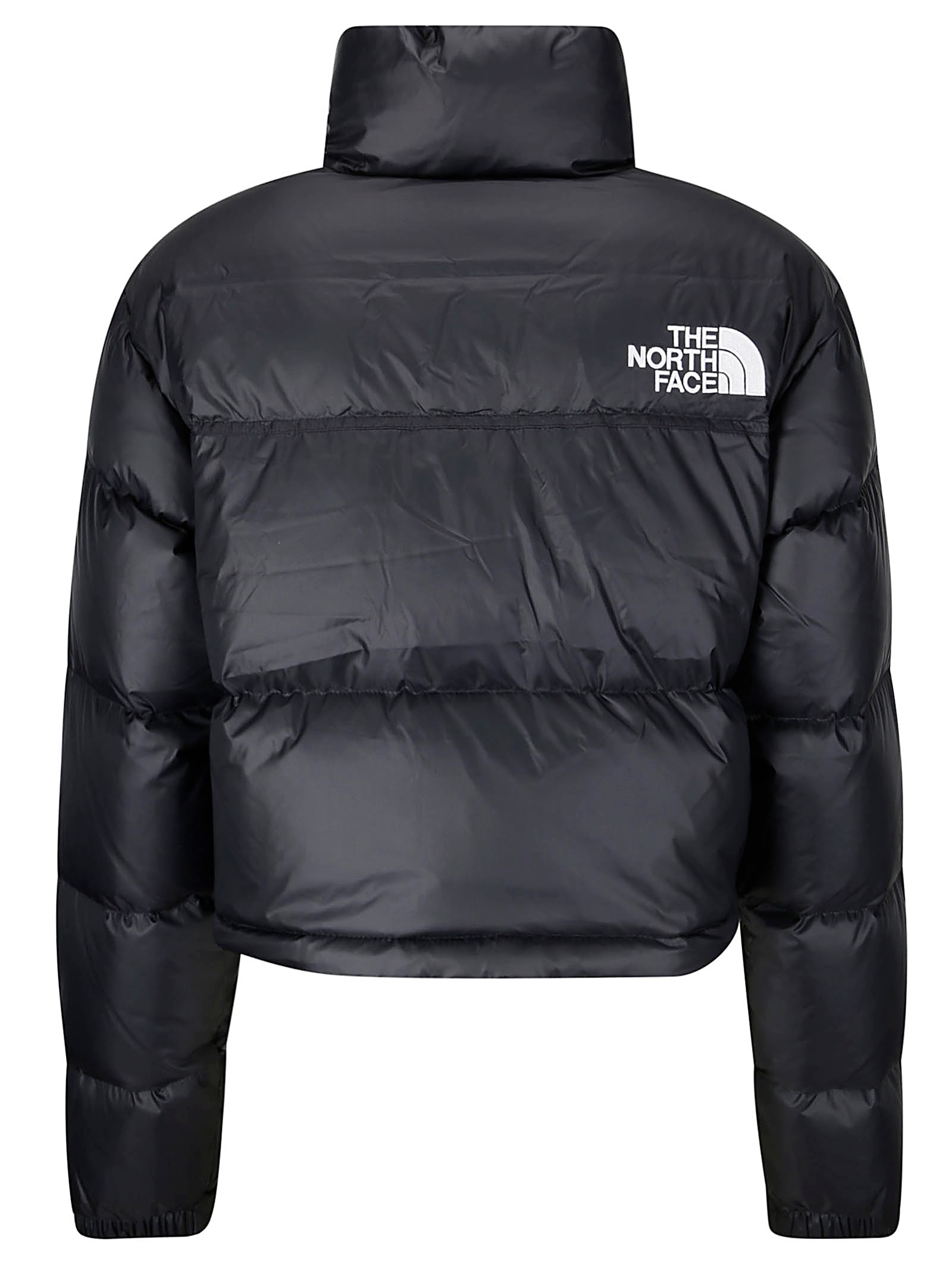 Shop The North Face W Nuptse Short Jacket In Tnf Black/tnf Black