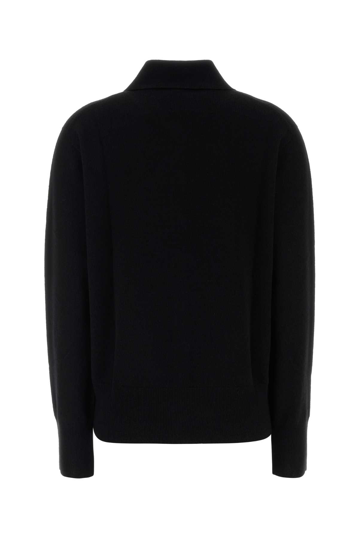 The Row Black Cashmere Lillia Cardigan In Black