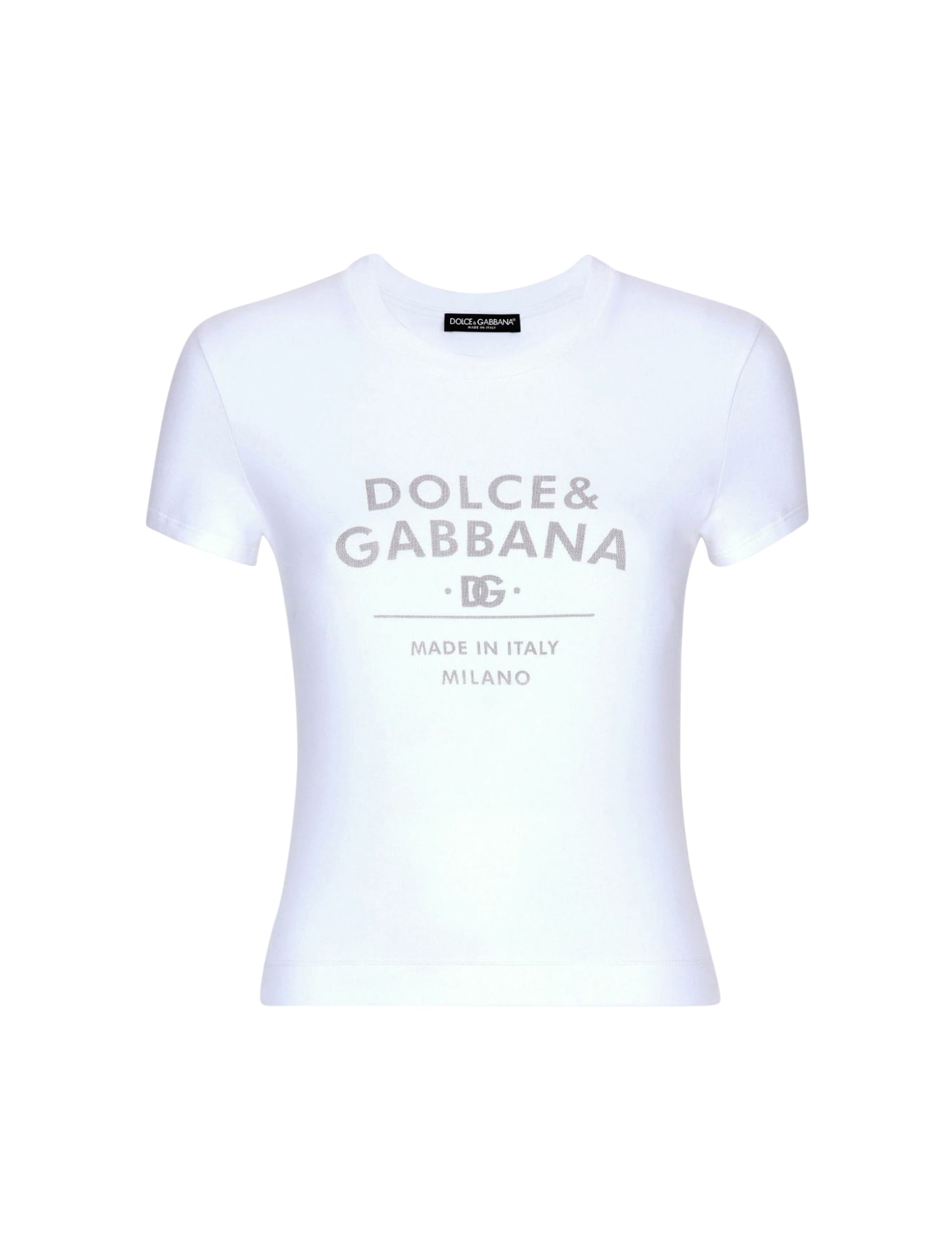 Dolce & Gabbana Tshirt Ss In Optic White