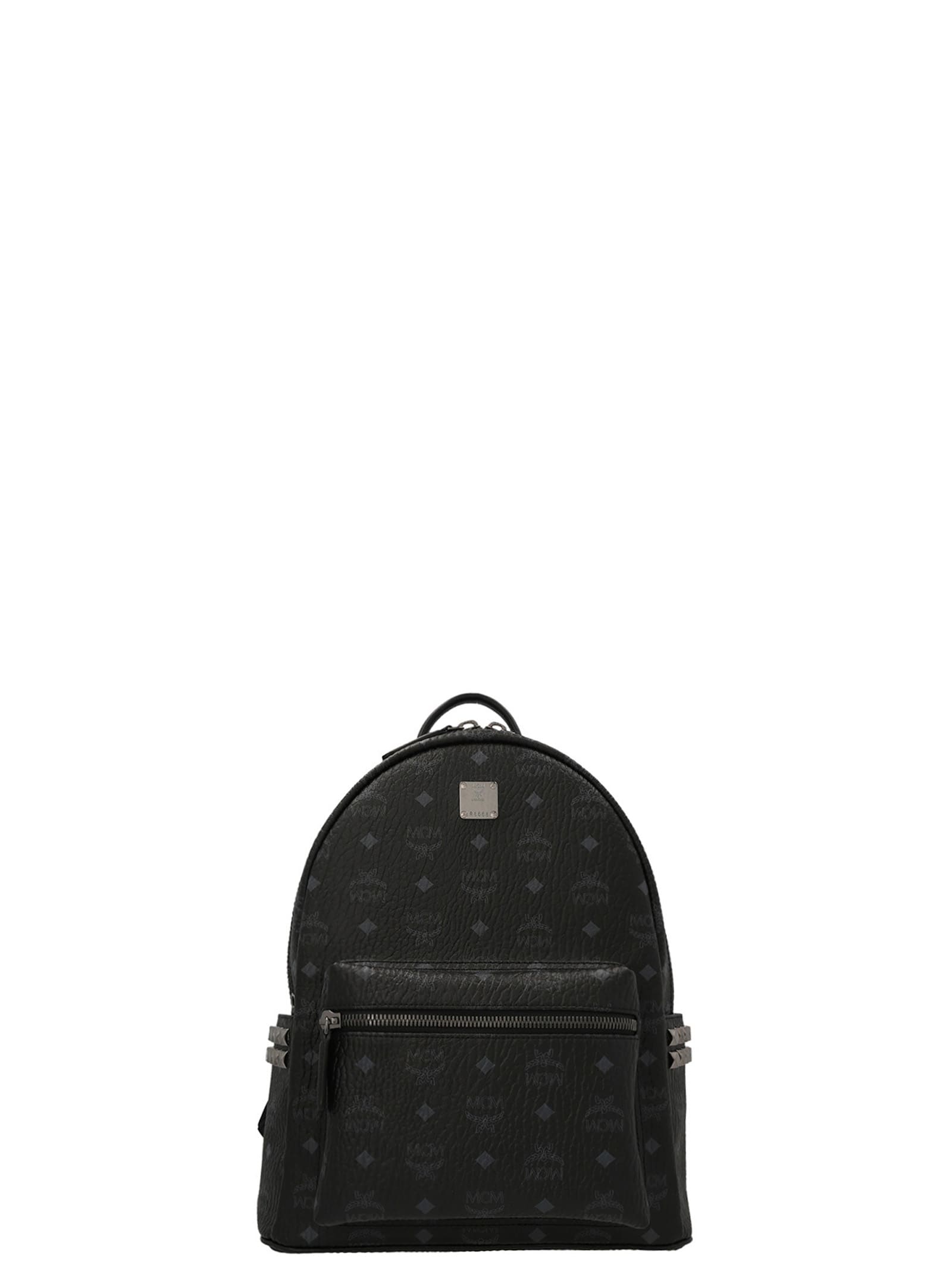 Mcm Stark Visetos Mini Backpack In Black