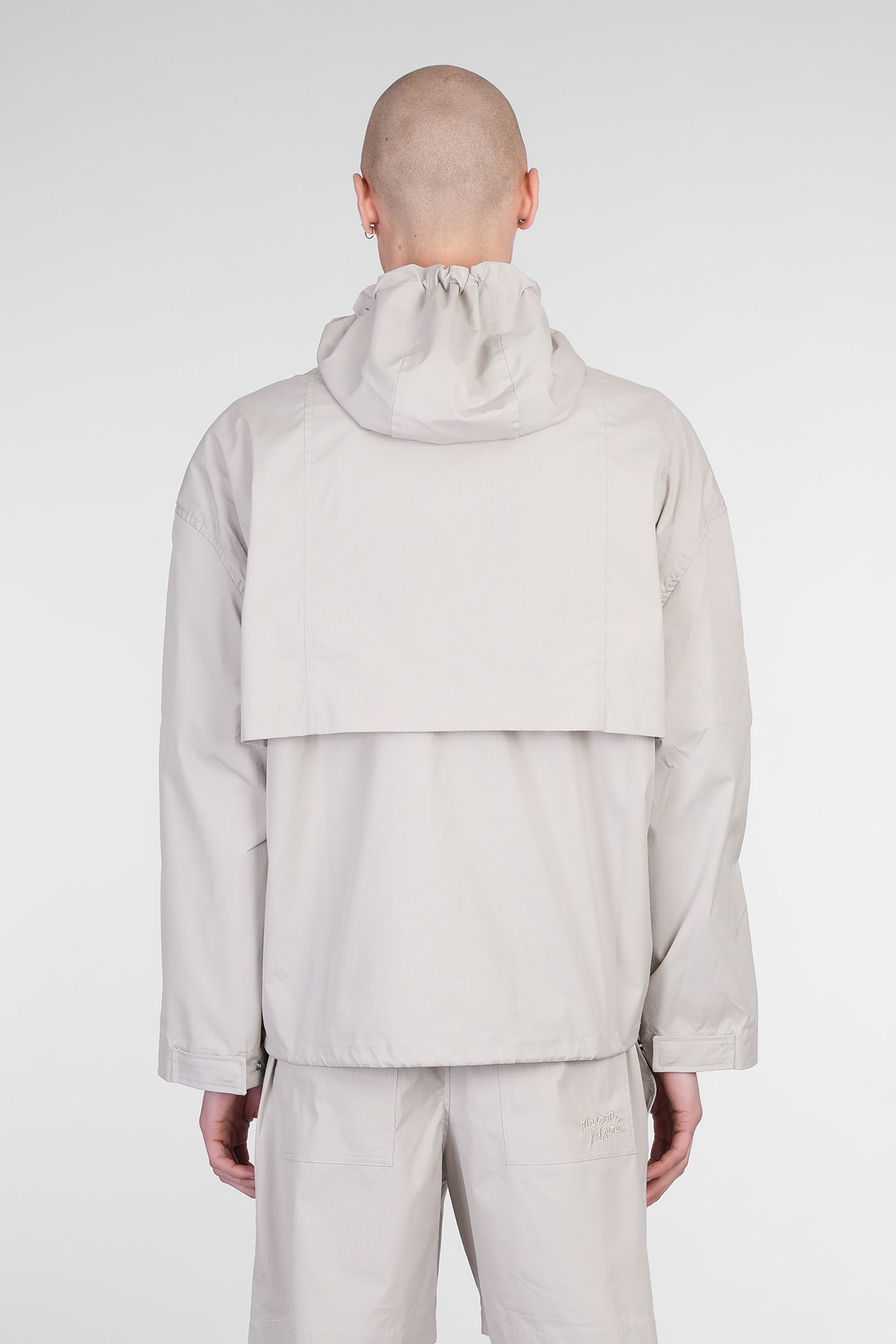 Maison Kitsuné Hooded Zipped Windbreaker Clothing