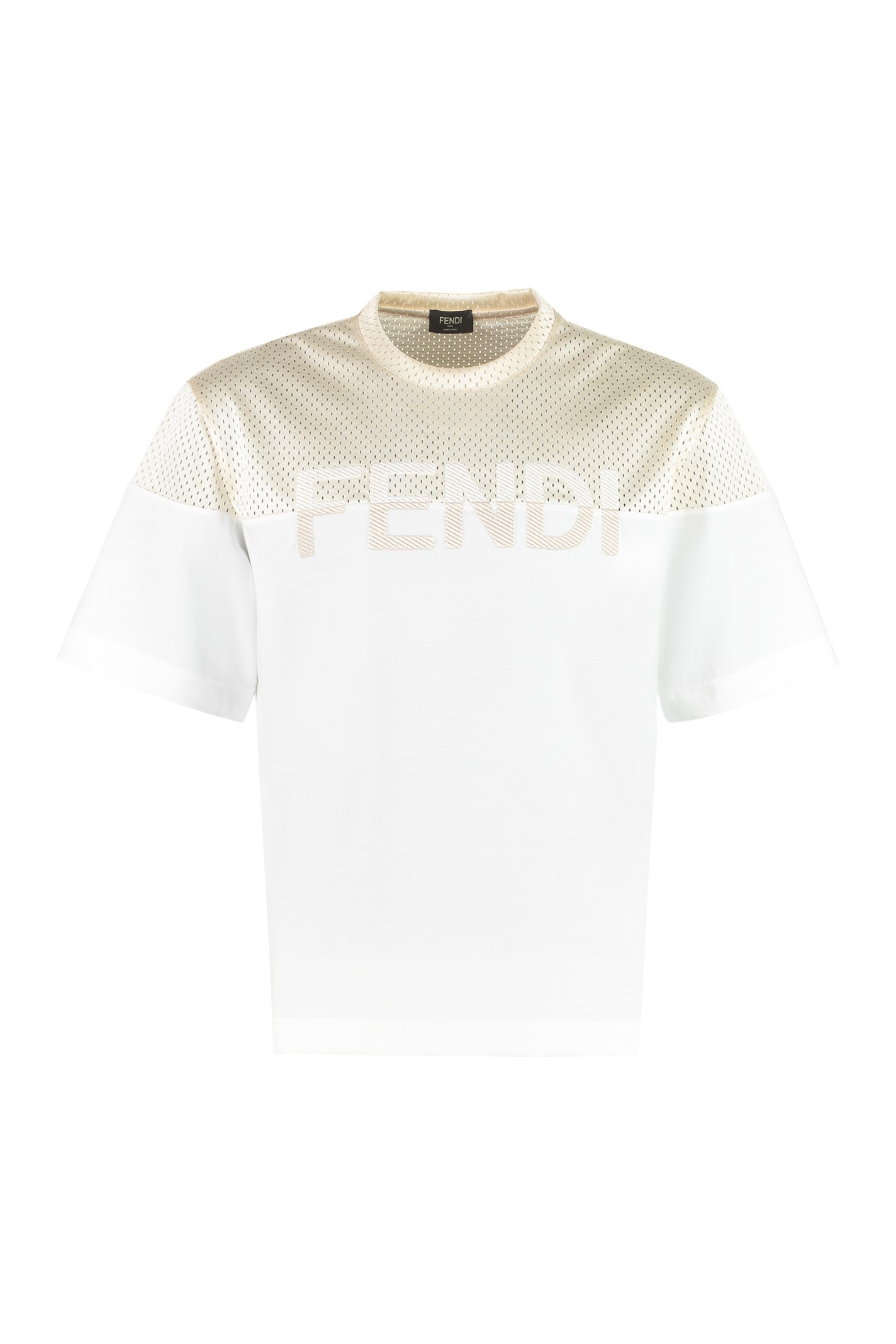 Fendi Two-tone Cotton T-shirt