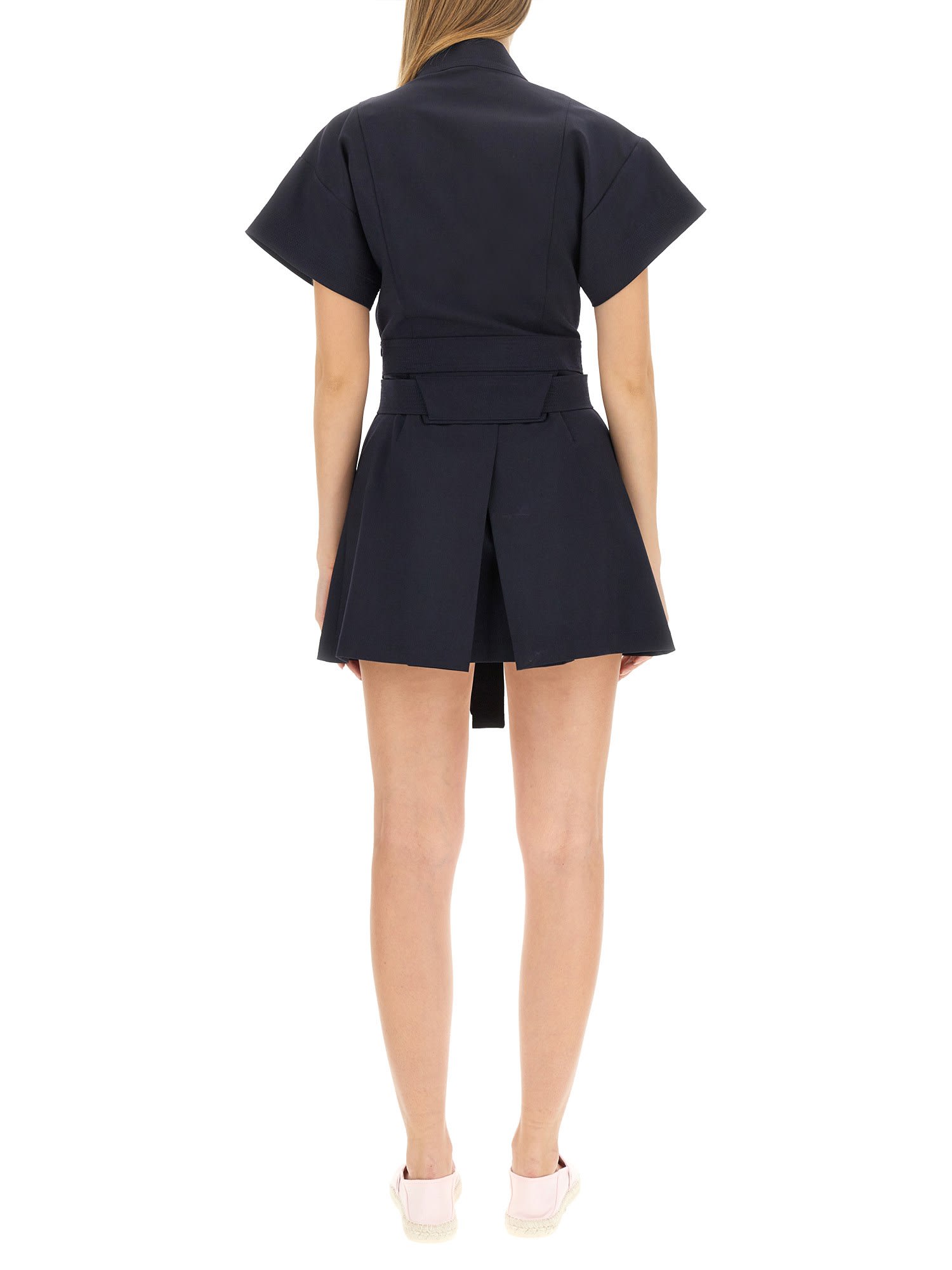 Kenzo Wool Dress In Navy
