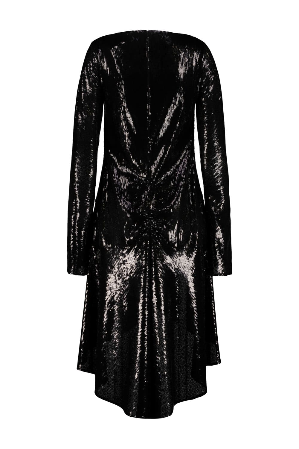 Shop Courrèges Ellipse Glitter Dress In Black