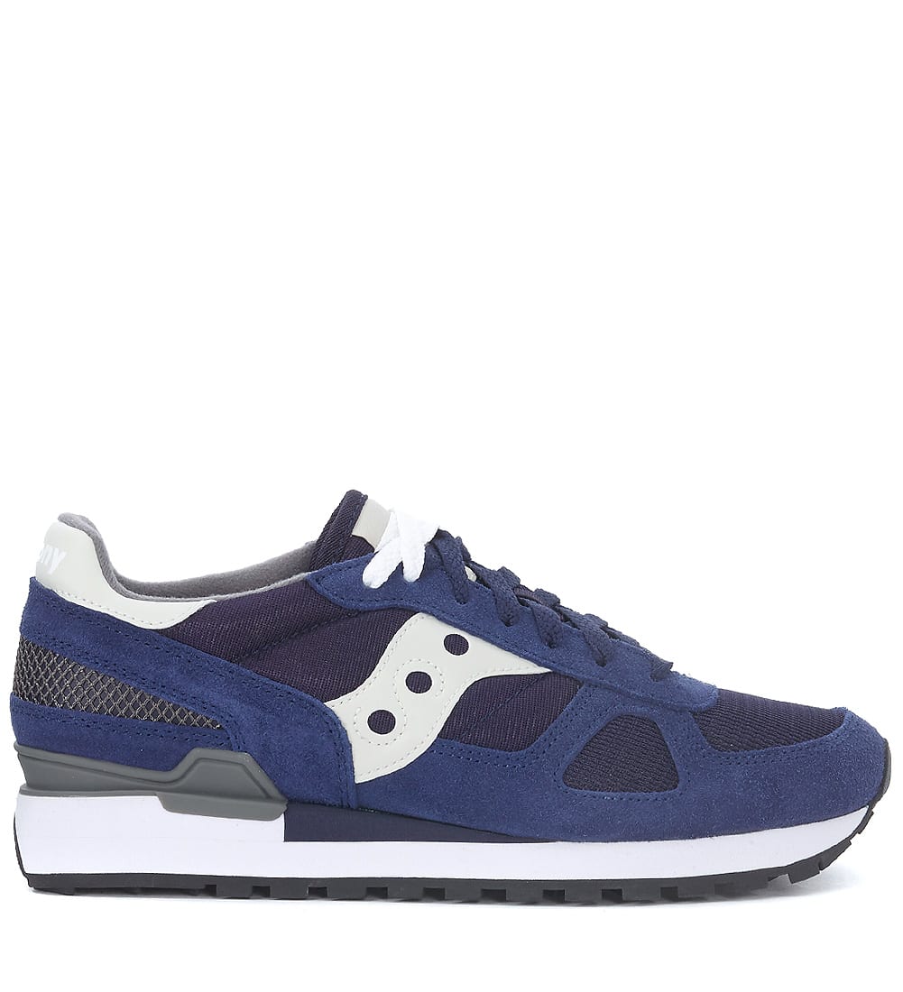 Saucony Saucony Shadow Blue Suede And Mesh Sneaker - BLU - 10568603 |  italist