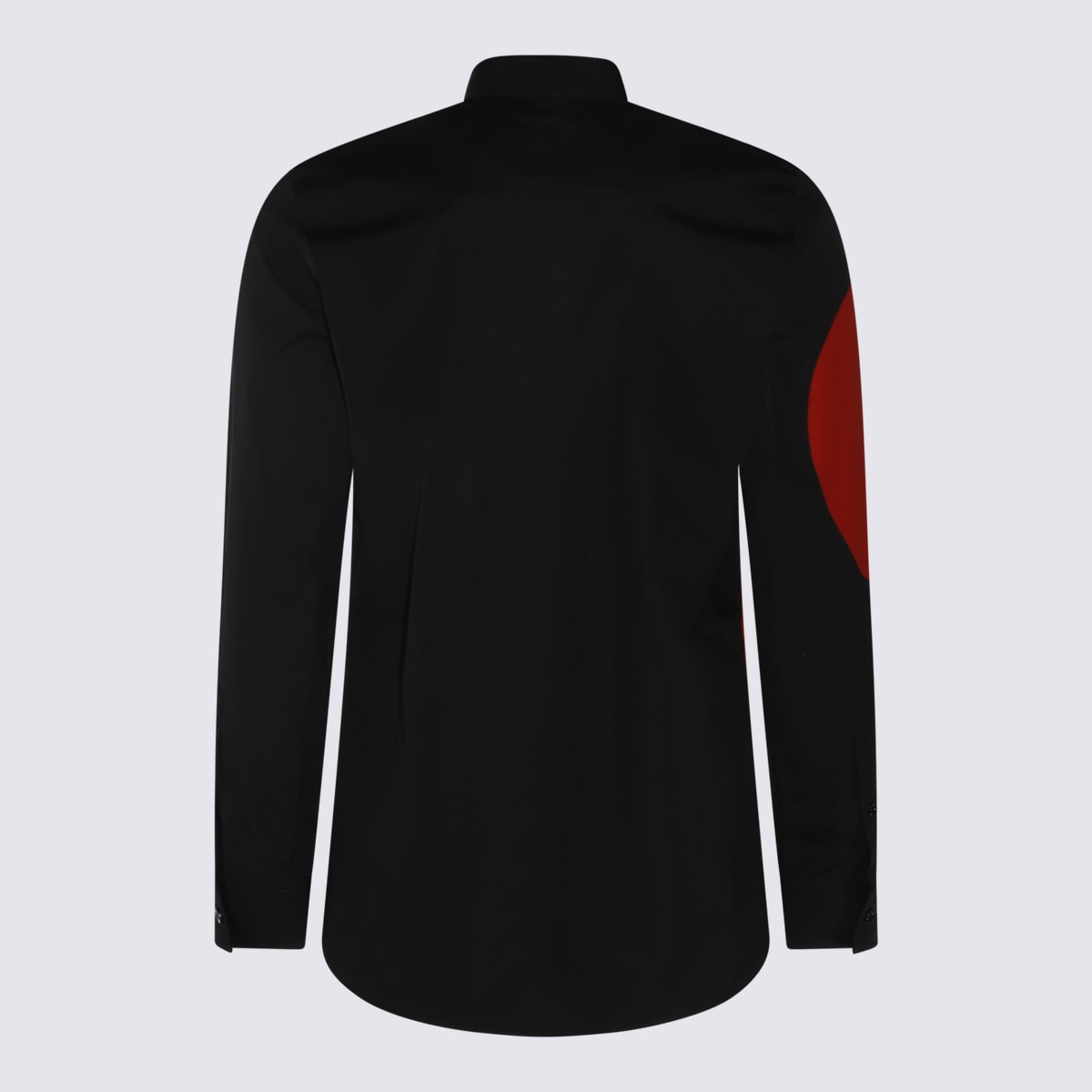 Shop Moschino Black And Red Cotton Shirt