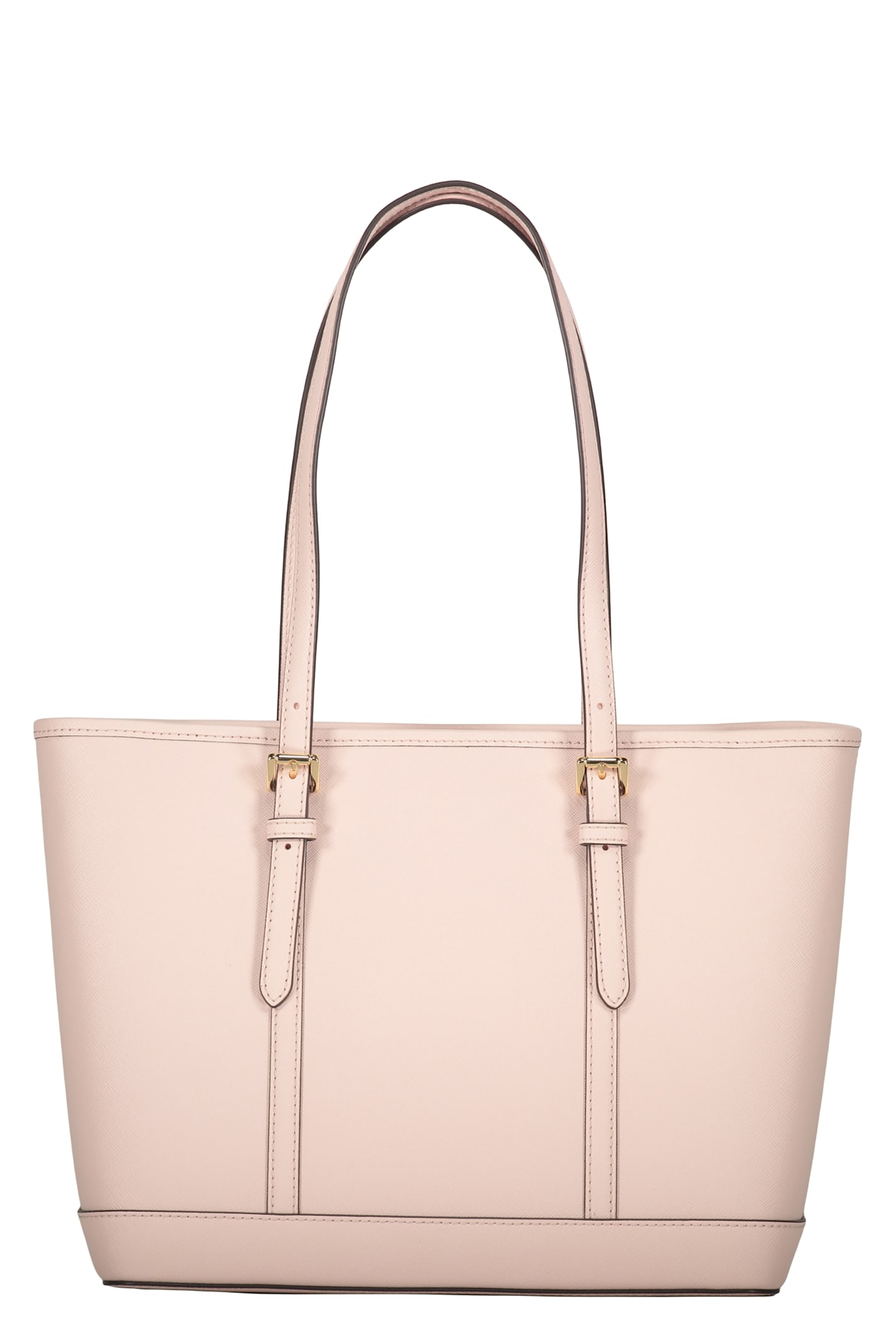 Michael Kors Jet Set Leather Tote Bag In Pink